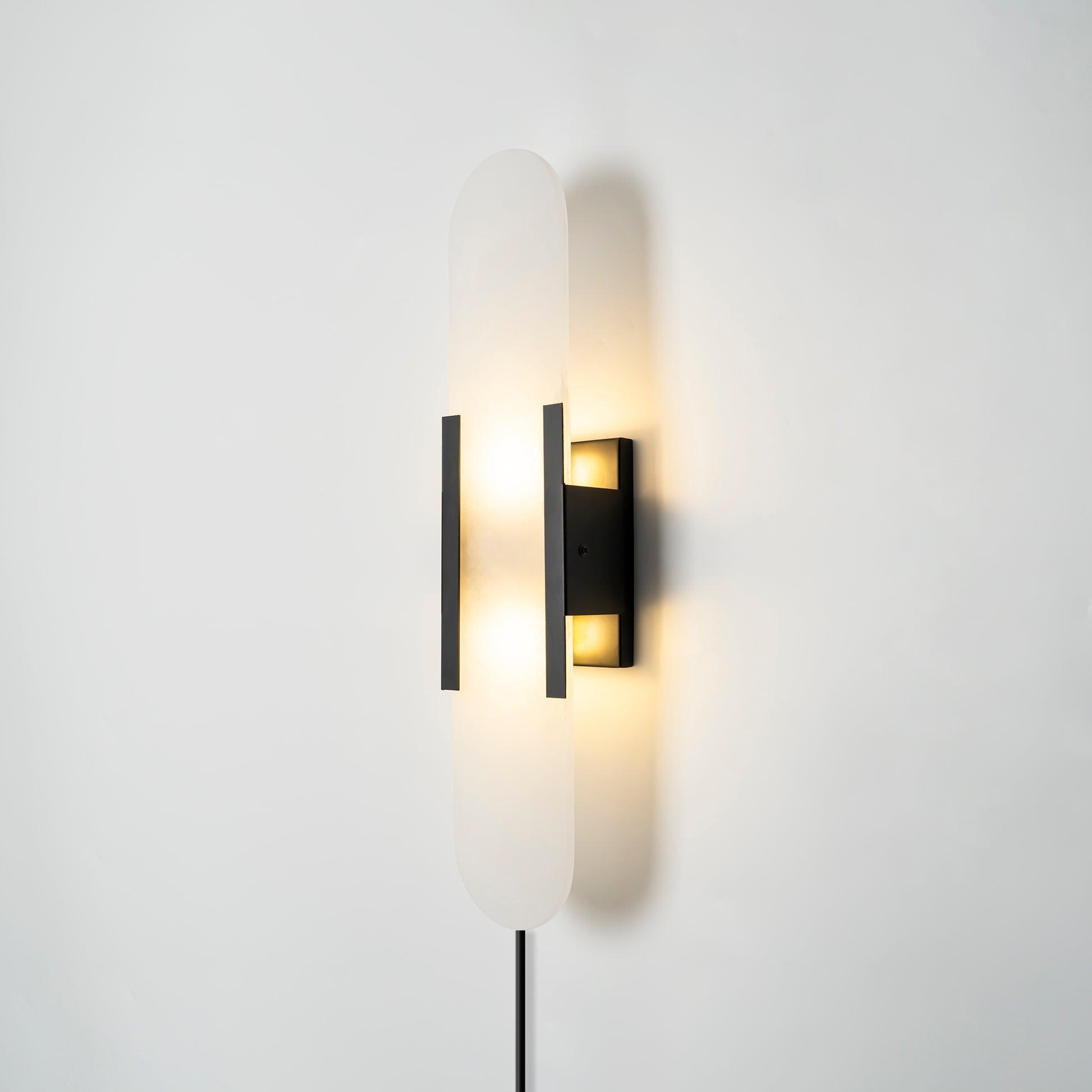 Corvina Oblong Alabaster Wall Light - Blowlighting
