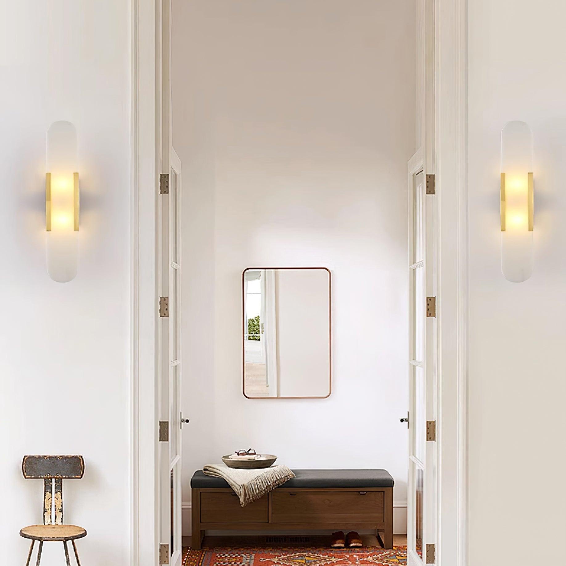 Corvina Oblong Alabaster Wall Light - Blowlighting