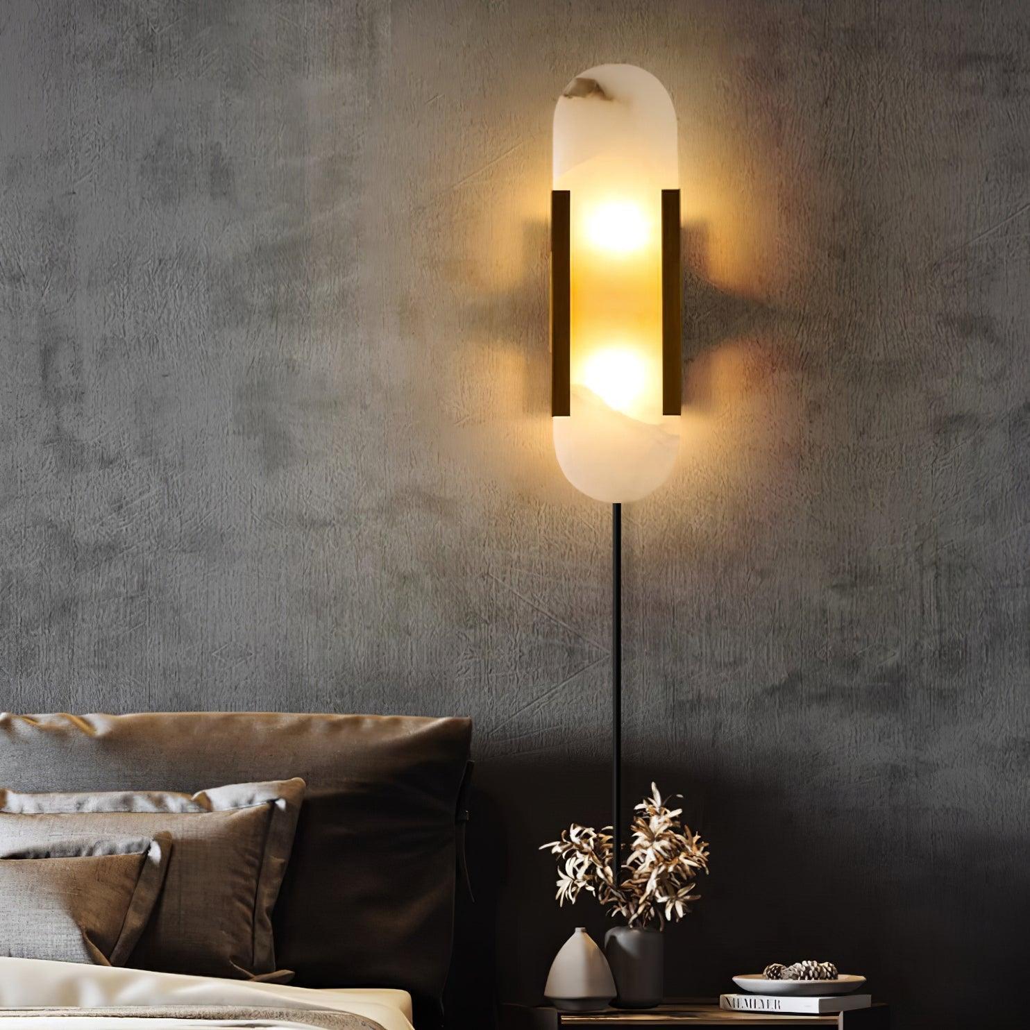 Corvina Oblong Alabaster Wall Light - Blowlighting
