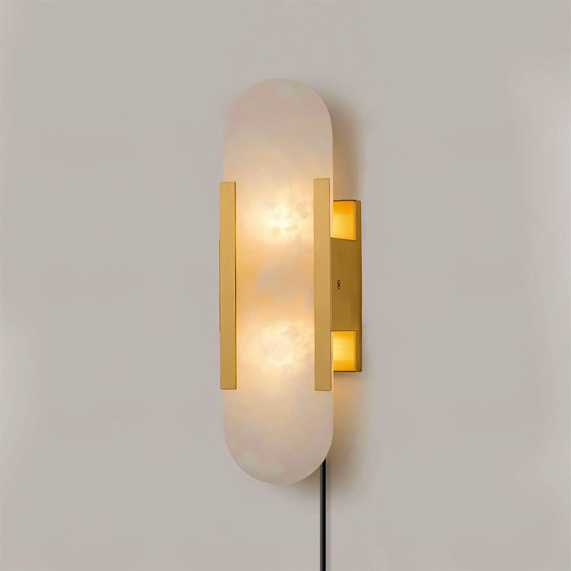 Corvina Oblong Alabaster Wall Light - Blowlighting