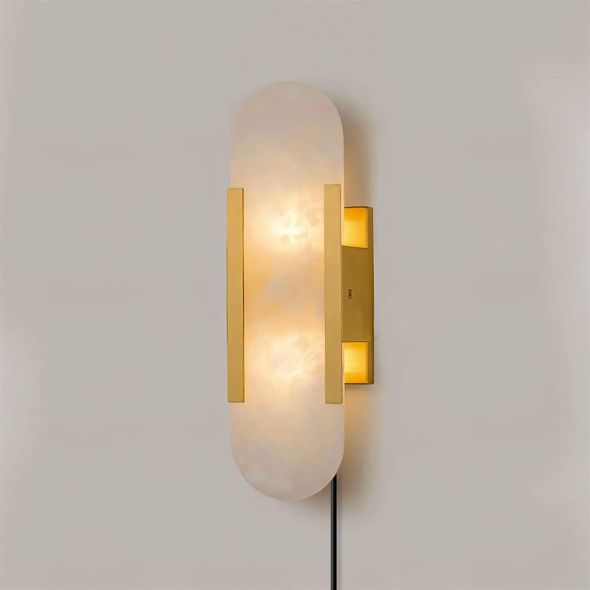 Corvina Oblong Alabaster Wall Light - Blowlighting