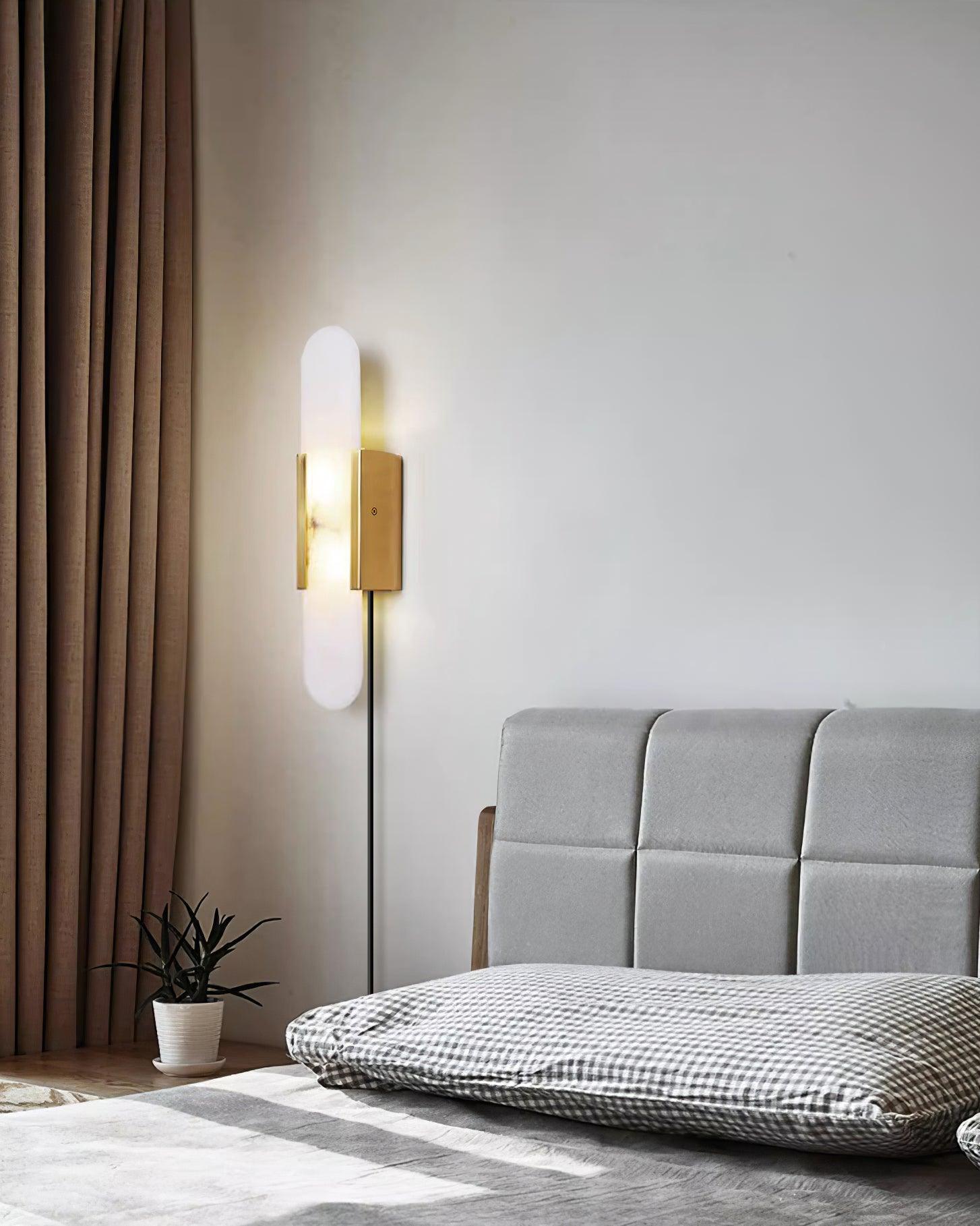 Corvina Oblong Alabaster Wall Light - Blowlighting