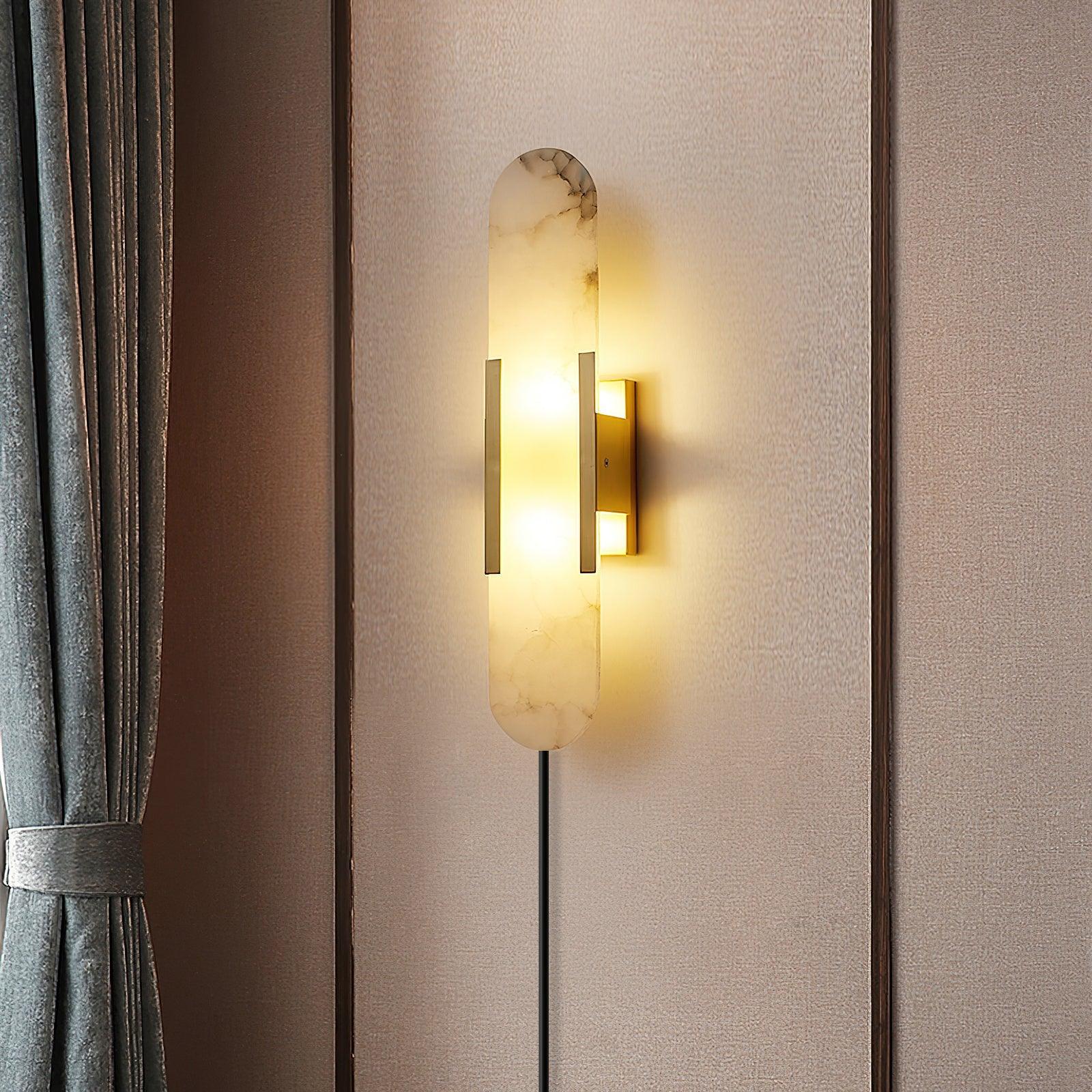 Corvina Oblong Alabaster Wall Light - Blowlighting