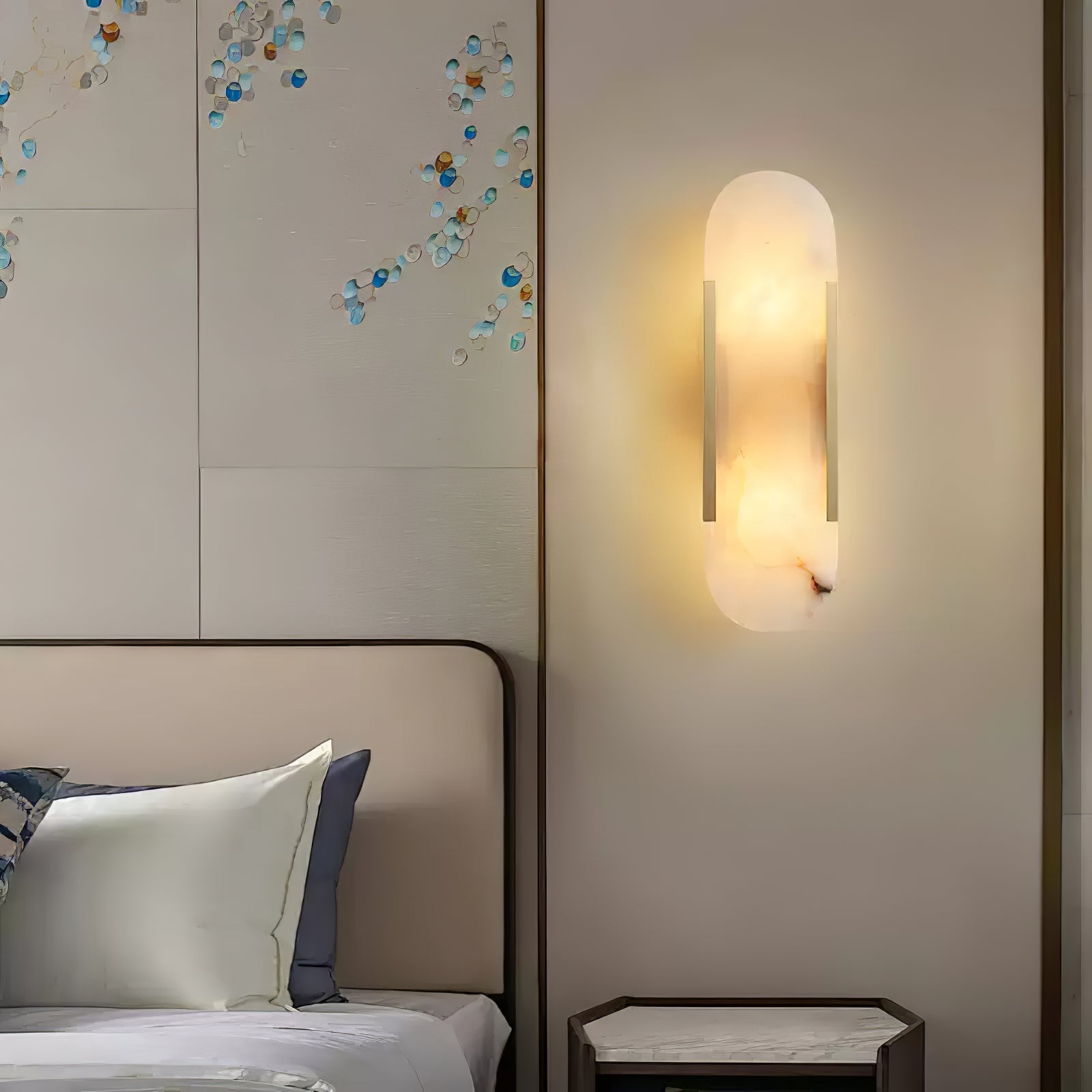 Corvina Oblong Alabaster Wall Light - Blowlighting