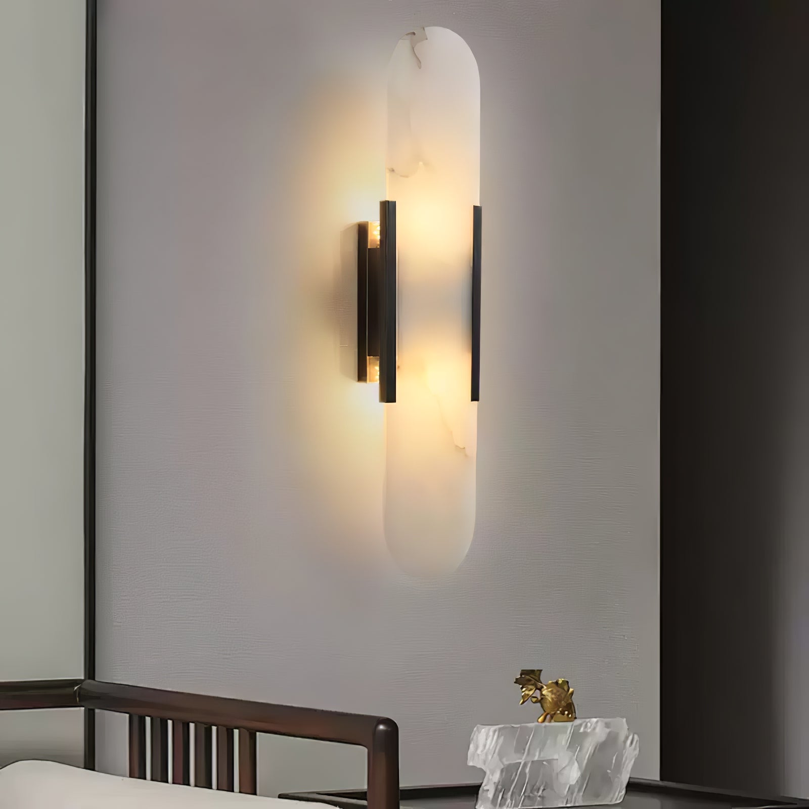 Corvina Oblong Alabaster Wall Light - Blowlighting