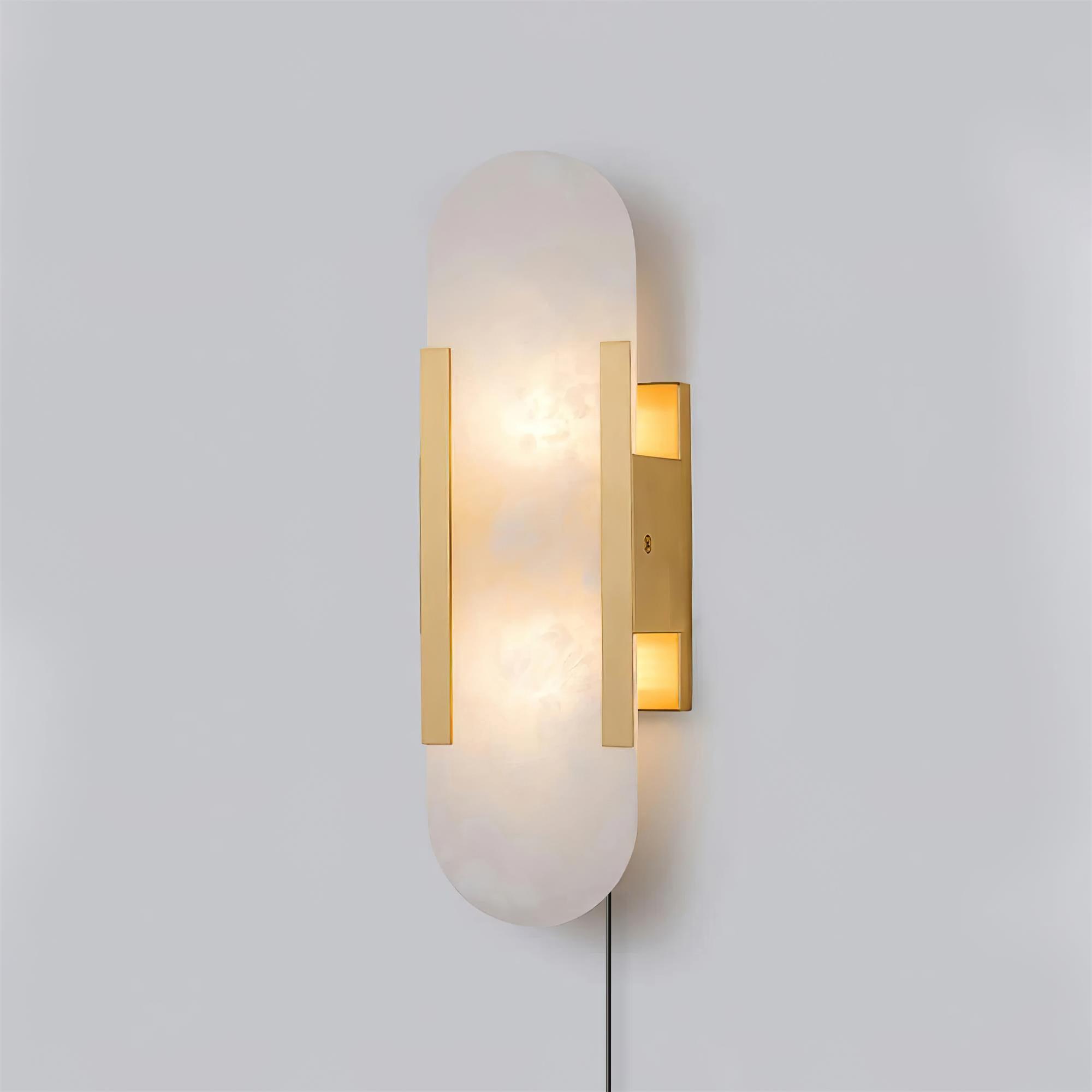 Corvina Oblong Alabaster Wall Light - Blowlighting