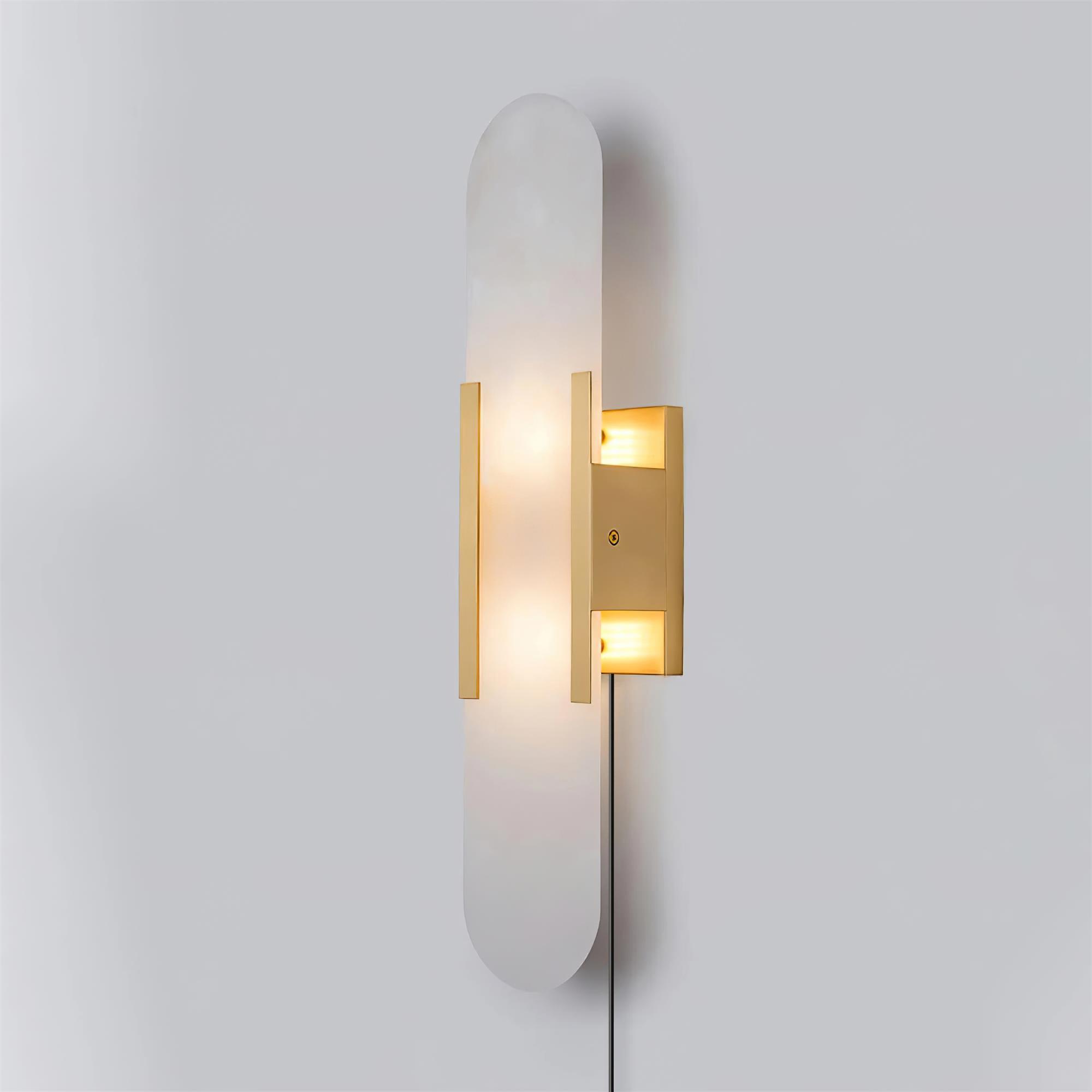 Corvina Oblong Alabaster Wall Light - Blowlighting