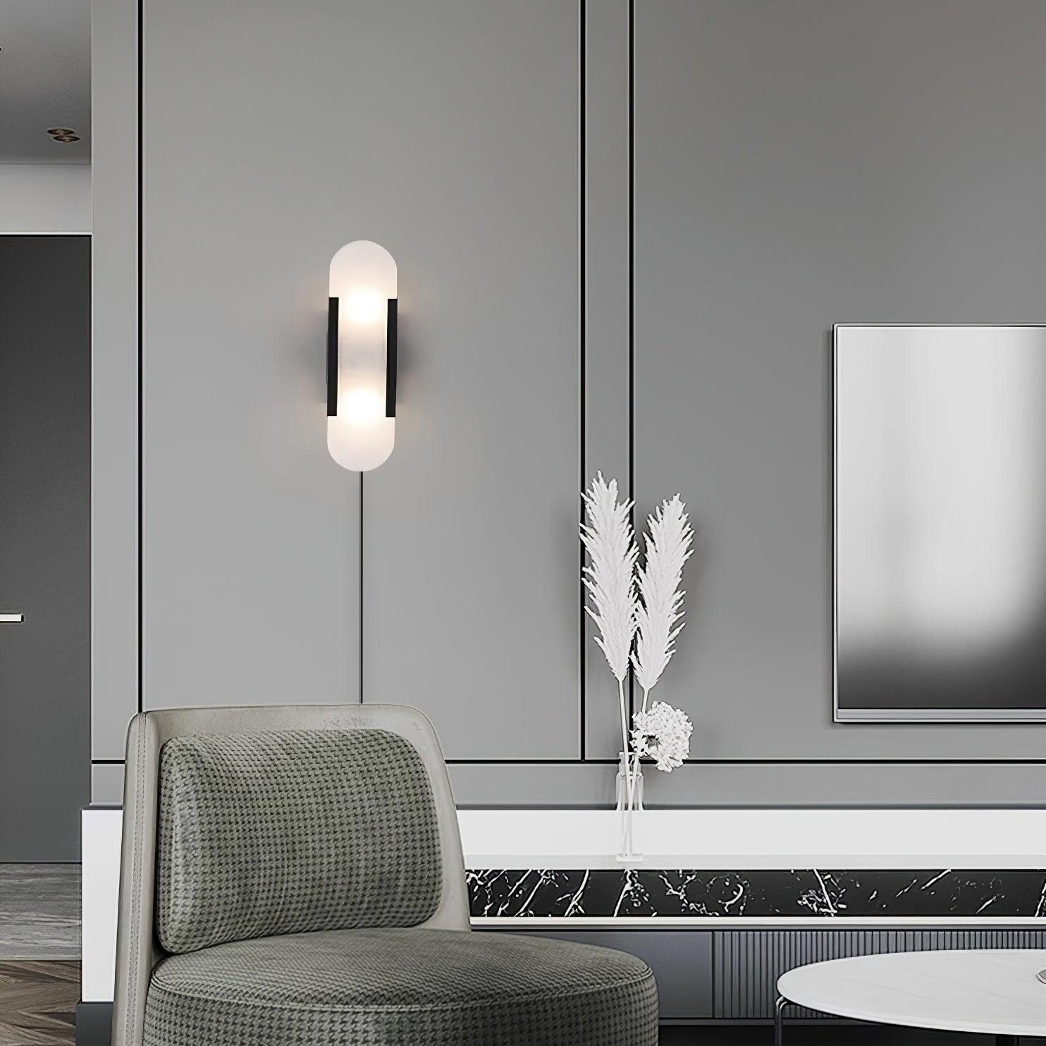 Corvina Oblong Alabaster Wall Light - Blowlighting