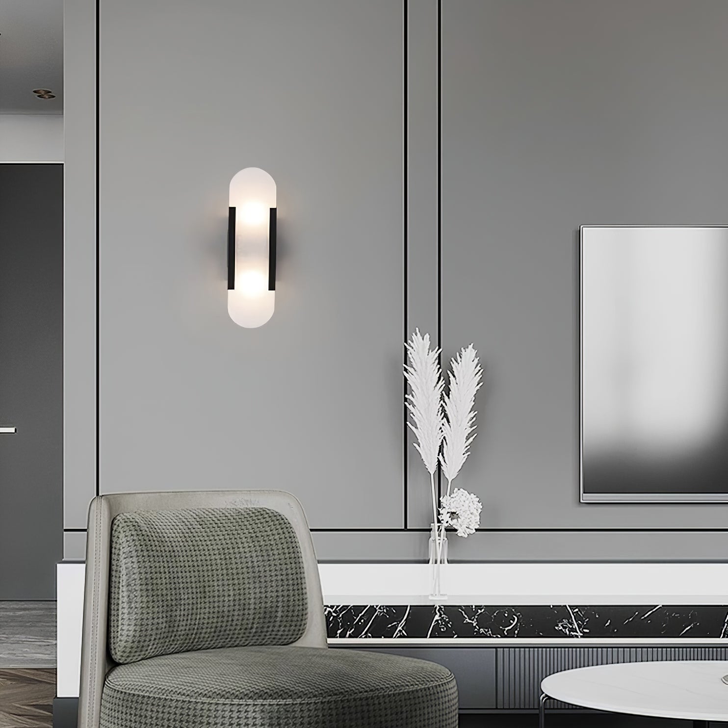 Olraeia Alabaster Dual Wall Lamp - Blowlighting