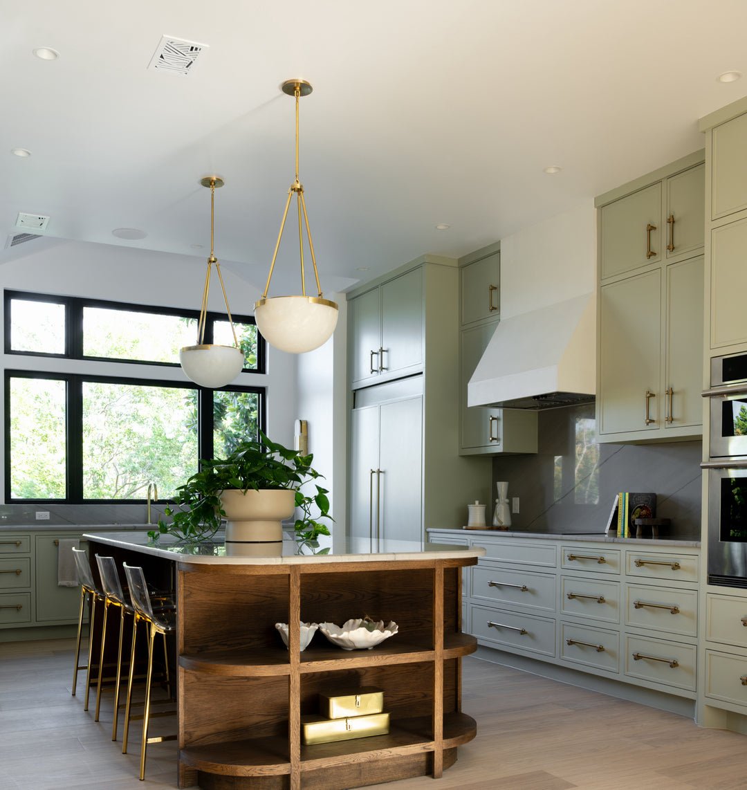 Dione Minimalist Alabaster Pendant Light - Blowlighting