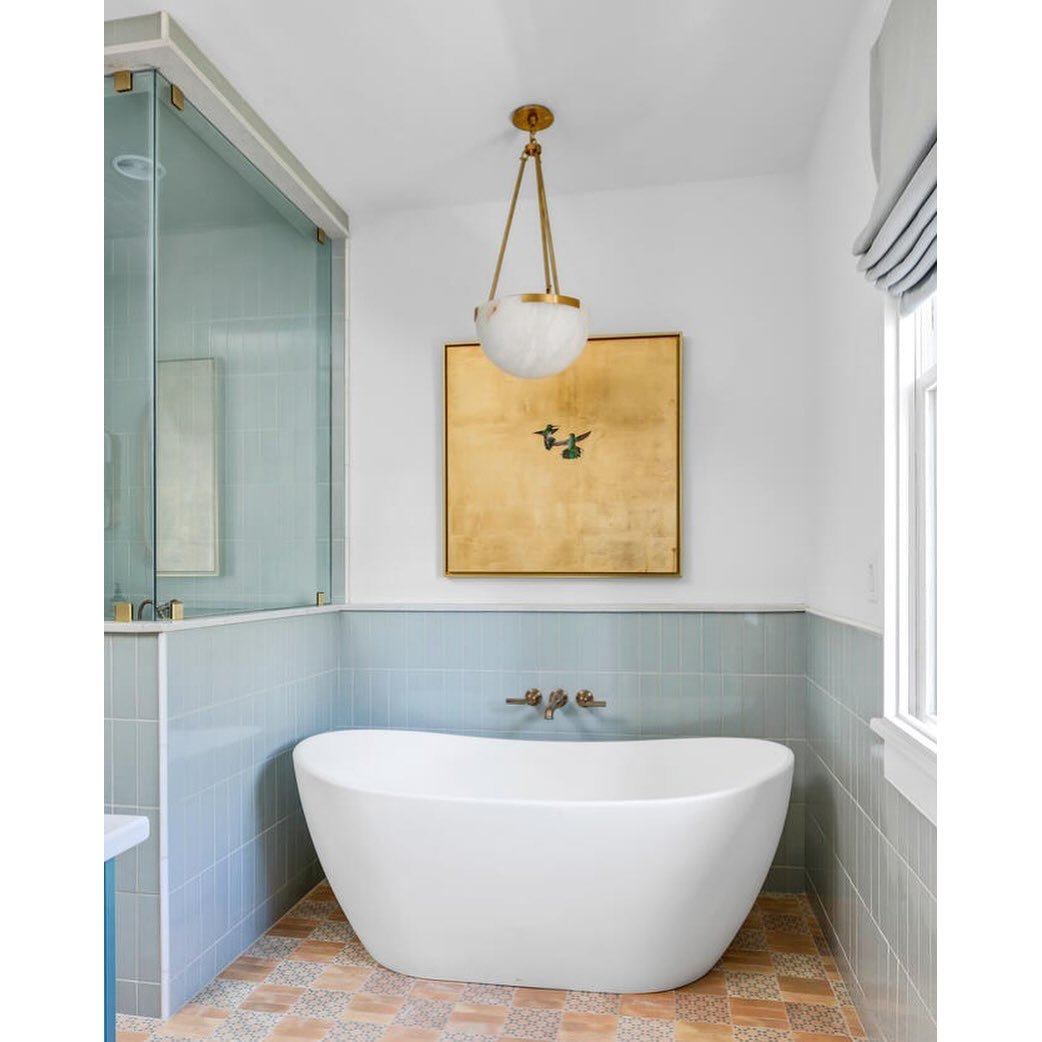 Dione Minimalist Alabaster Pendant Light - Blowlighting