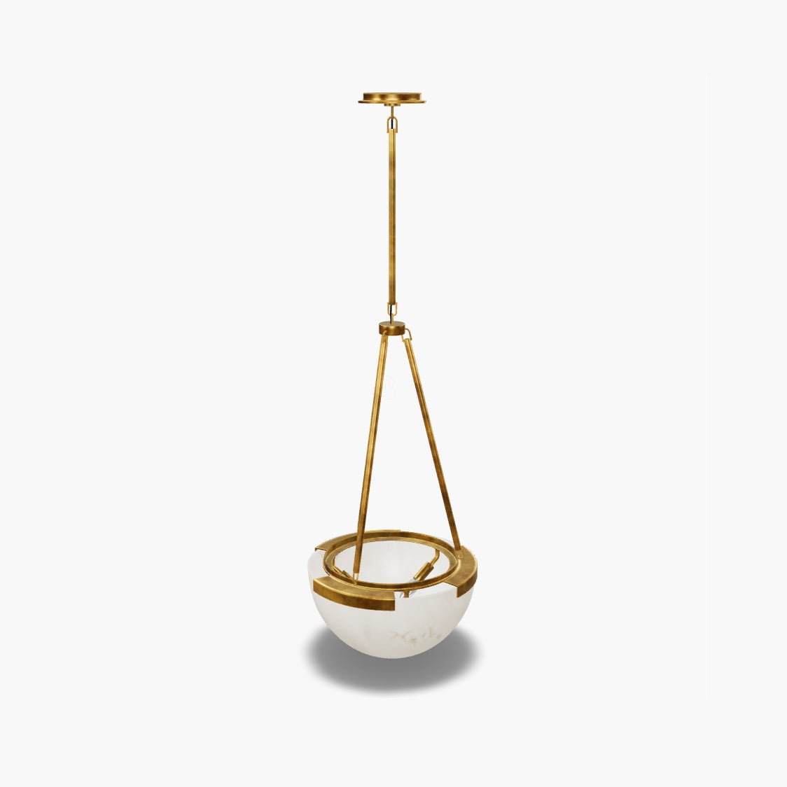 Dione Minimalist Alabaster Pendant Light - Blowlighting