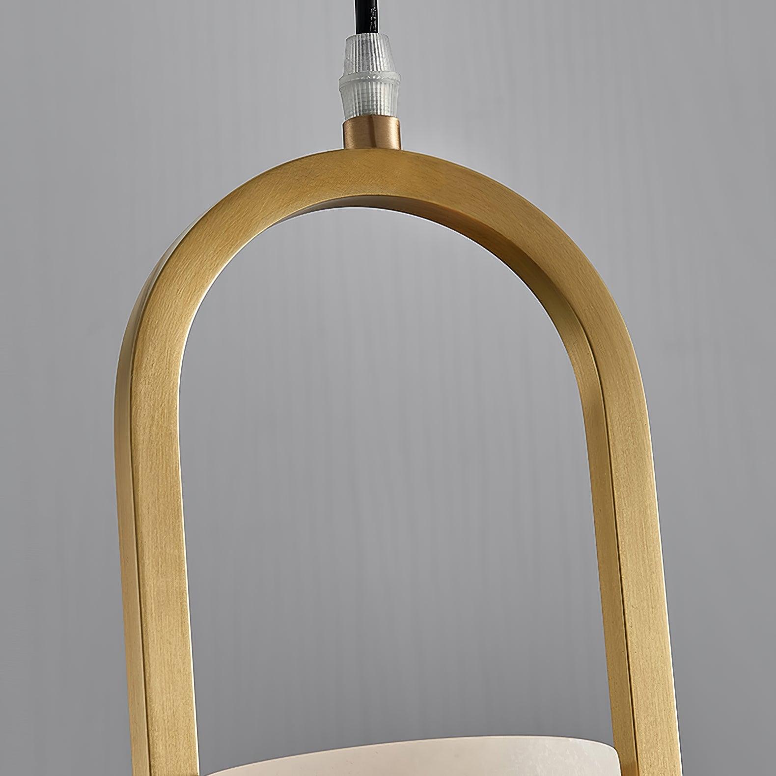 Aethyn Arch Alabaster Pendant Light - Blowlighting