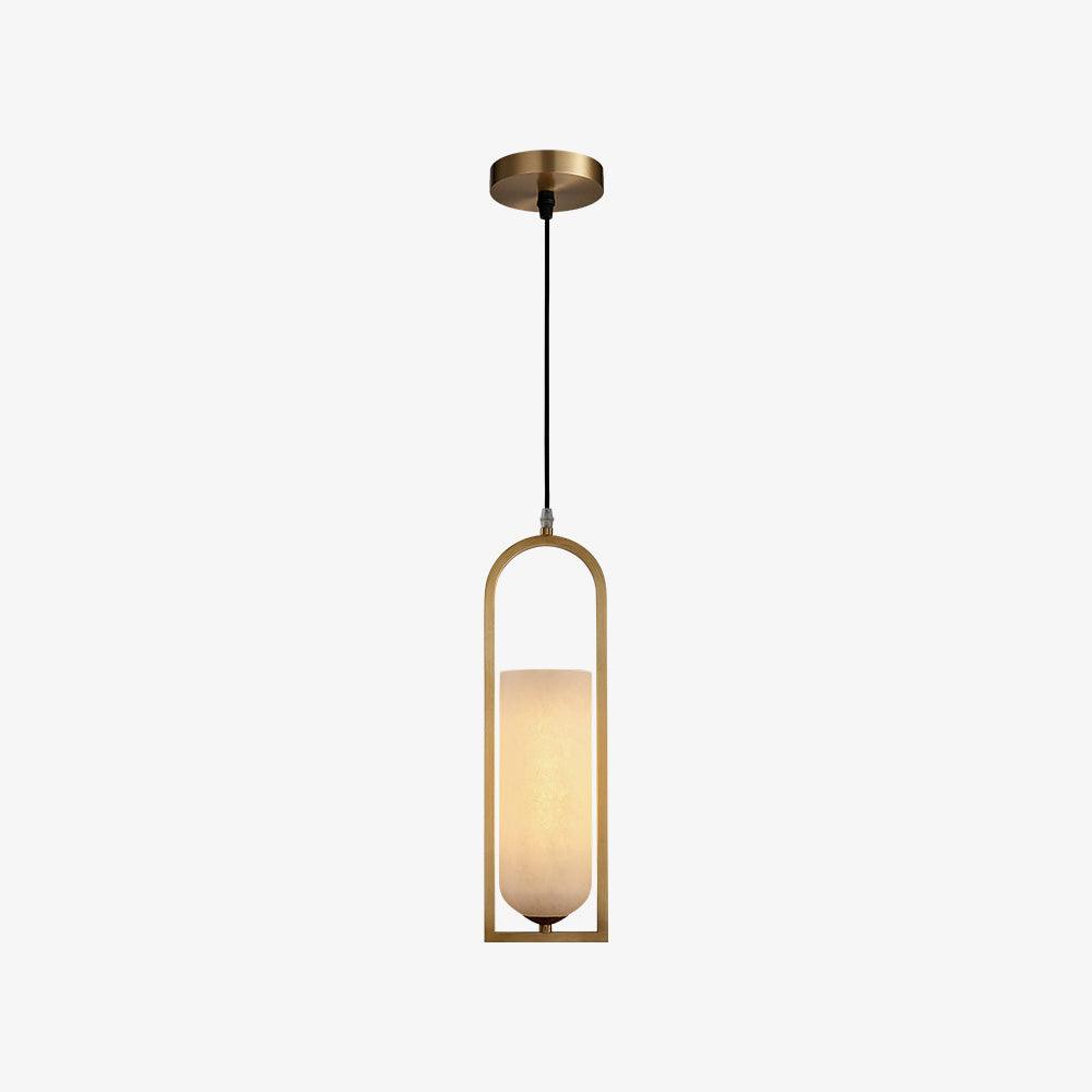 Aethyn Arch Alabaster Pendant Light - Blowlighting