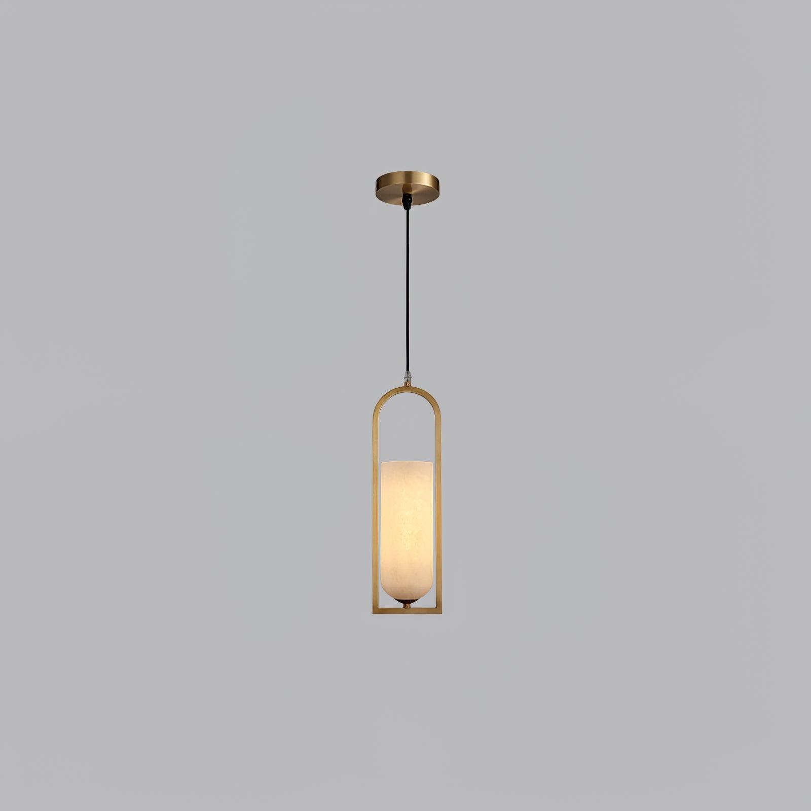 Aethyn Arch Alabaster Pendant Light - Blowlighting
