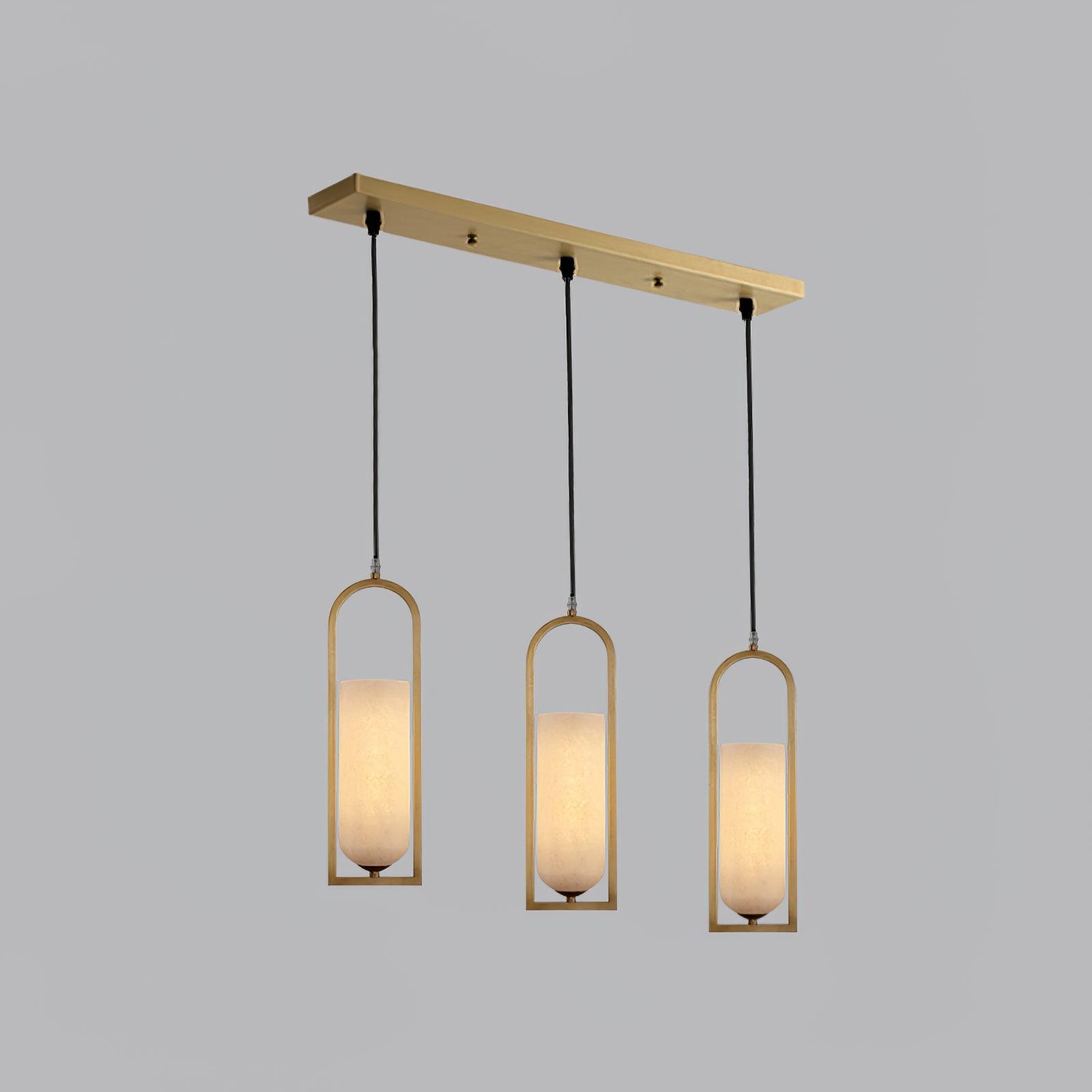 Aethyn Arch Alabaster Pendant Light - Blowlighting