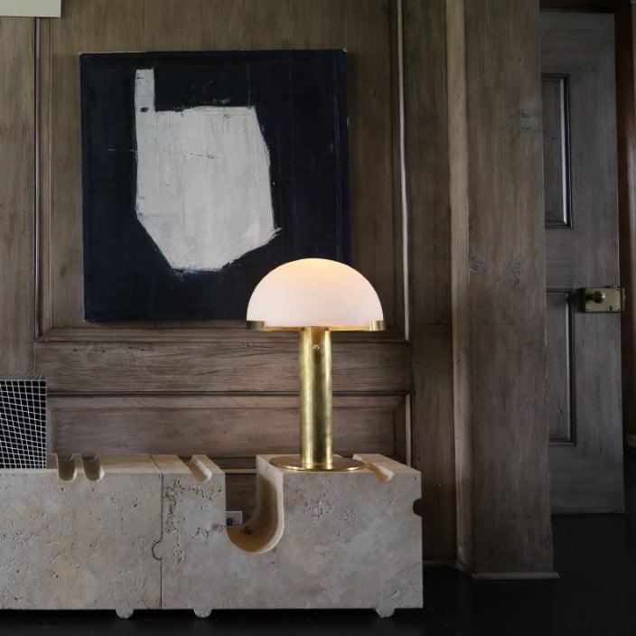 Ibera Alabaster Table Lamp - Blowlighting