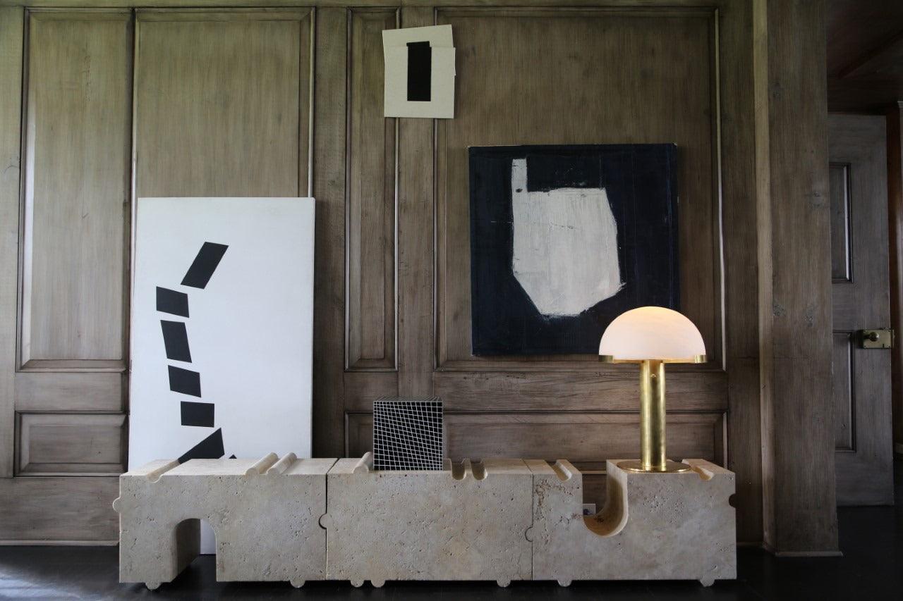 Ibera Alabaster Table Lamp - Blowlighting