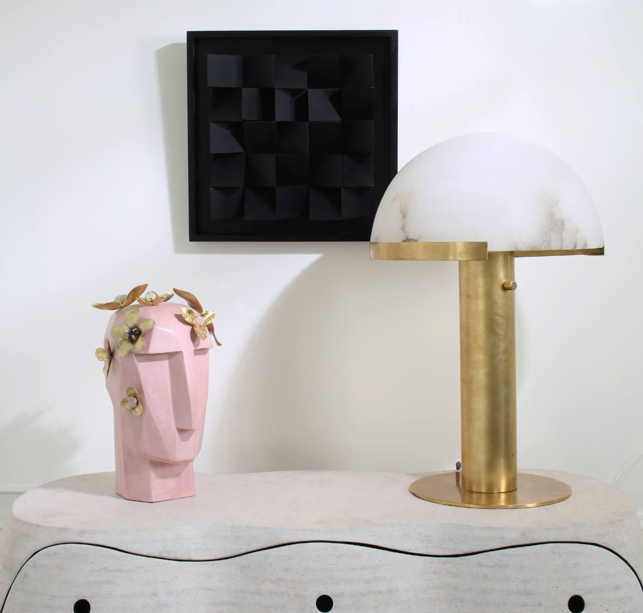 Ibera Alabaster Table Lamp - Blowlighting