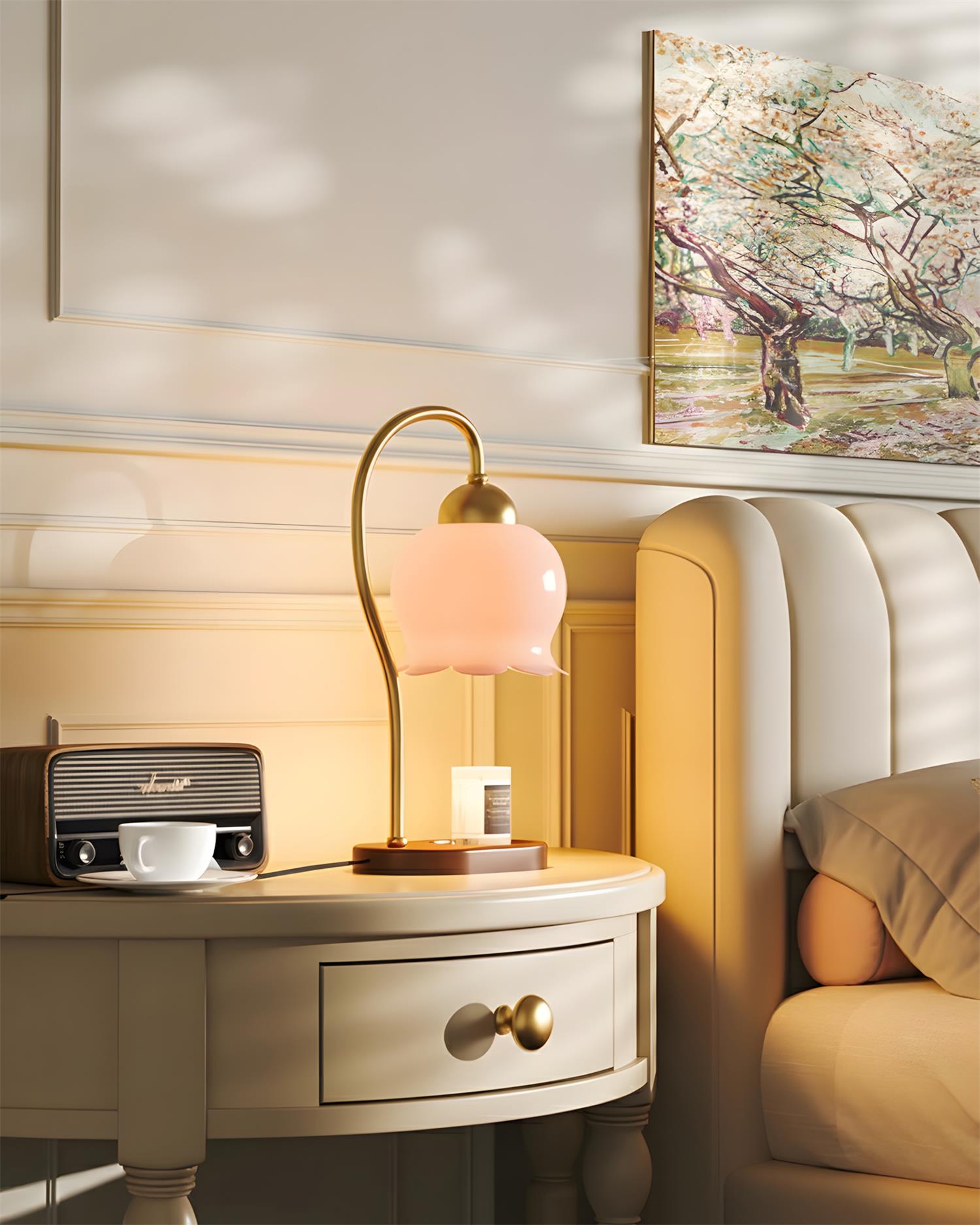 Meliora Natural Glass Candle Warmer Light