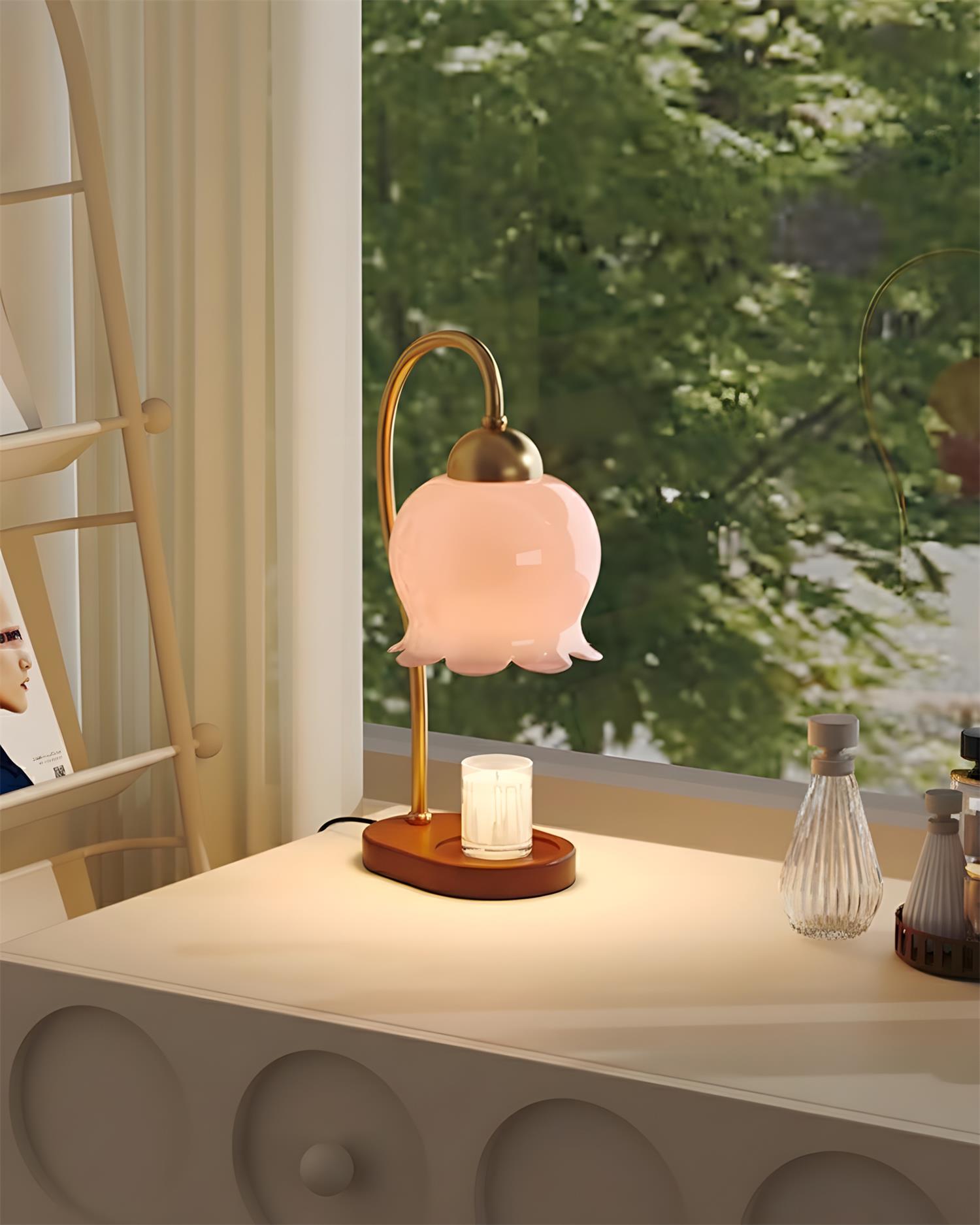 Meliora Natural Glass Candle Warmer Light