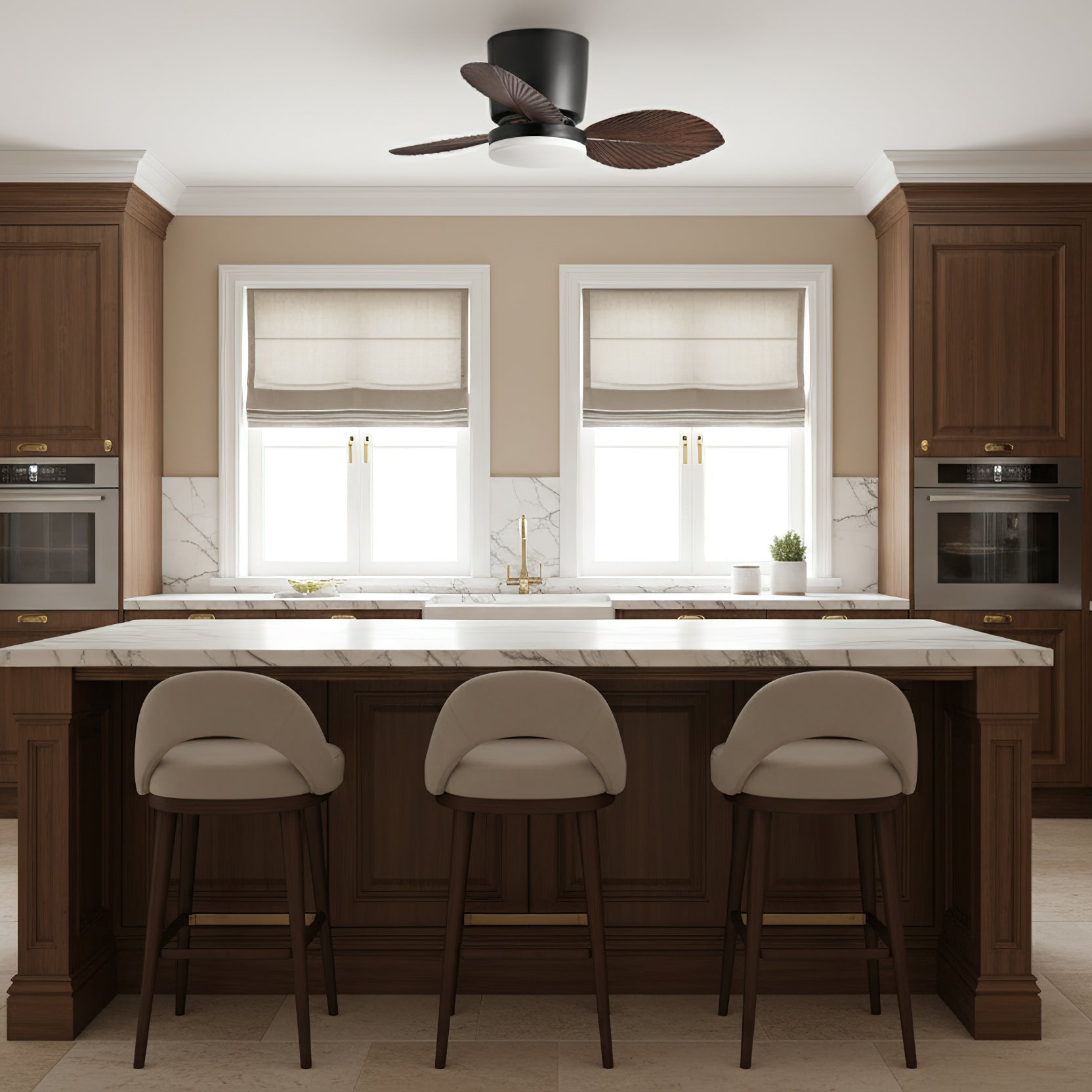 Melorie Oriental ABS Ceiling Fan Light