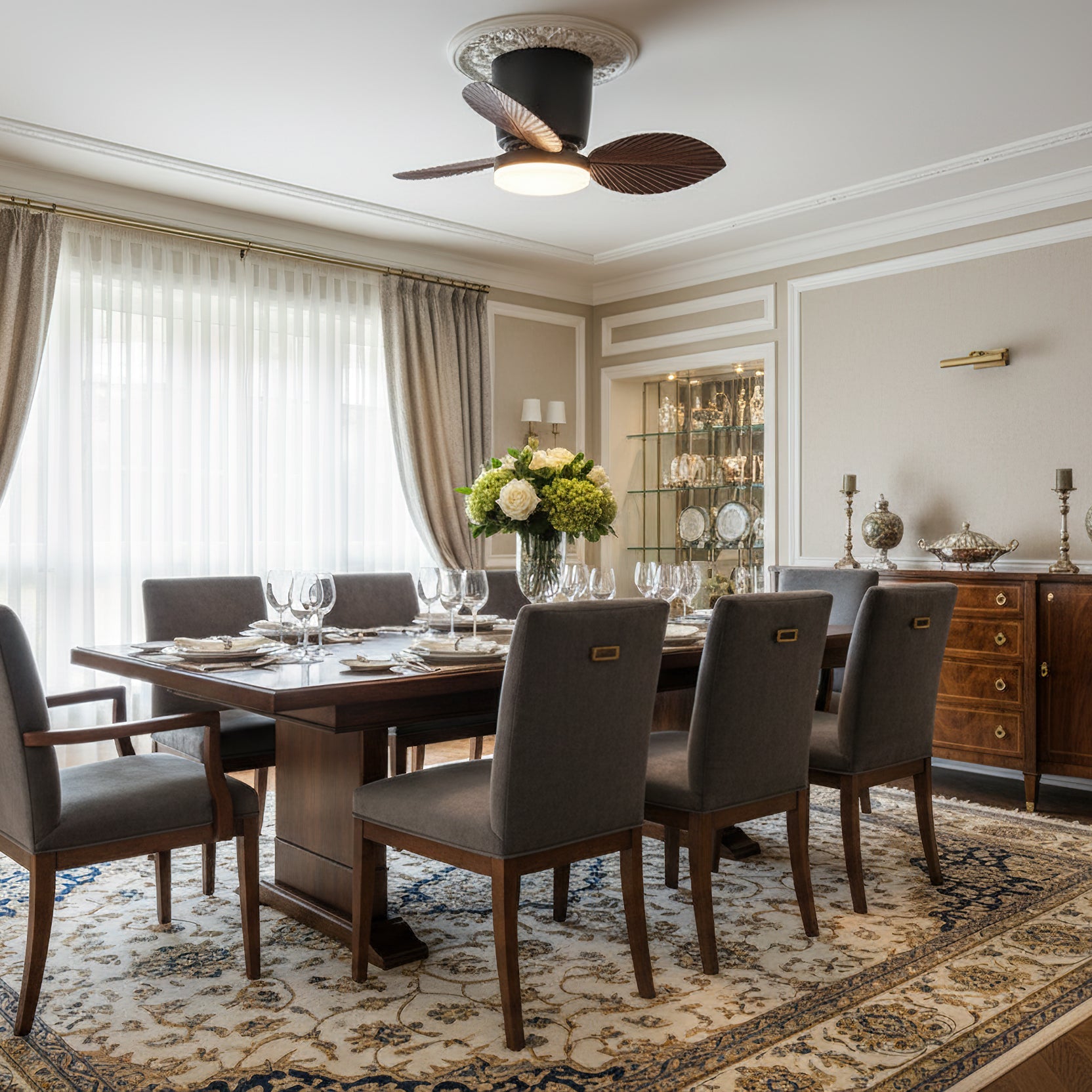 Melorie Oriental ABS Ceiling Fan Light