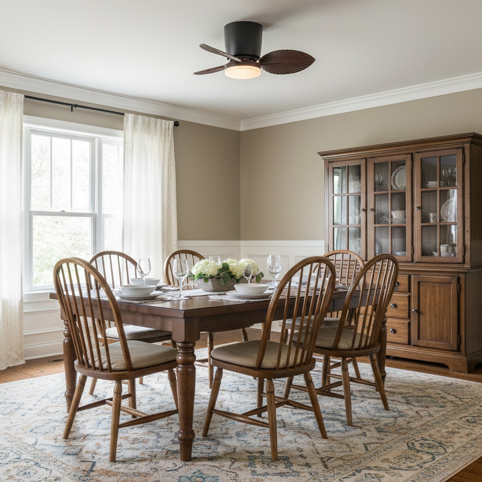 Melorie Oriental ABS Ceiling Fan Light