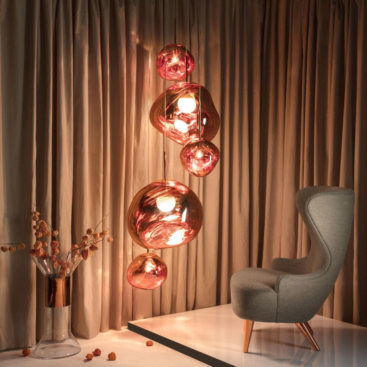 Multi Lava Round Pendant Lamp - Blowlighting