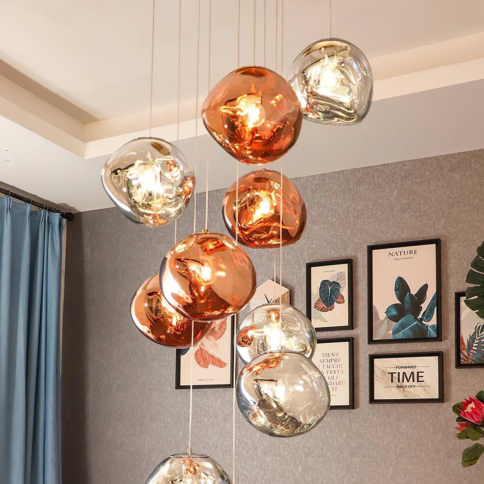 Multi Lava Round Pendant Lamp - Blowlighting