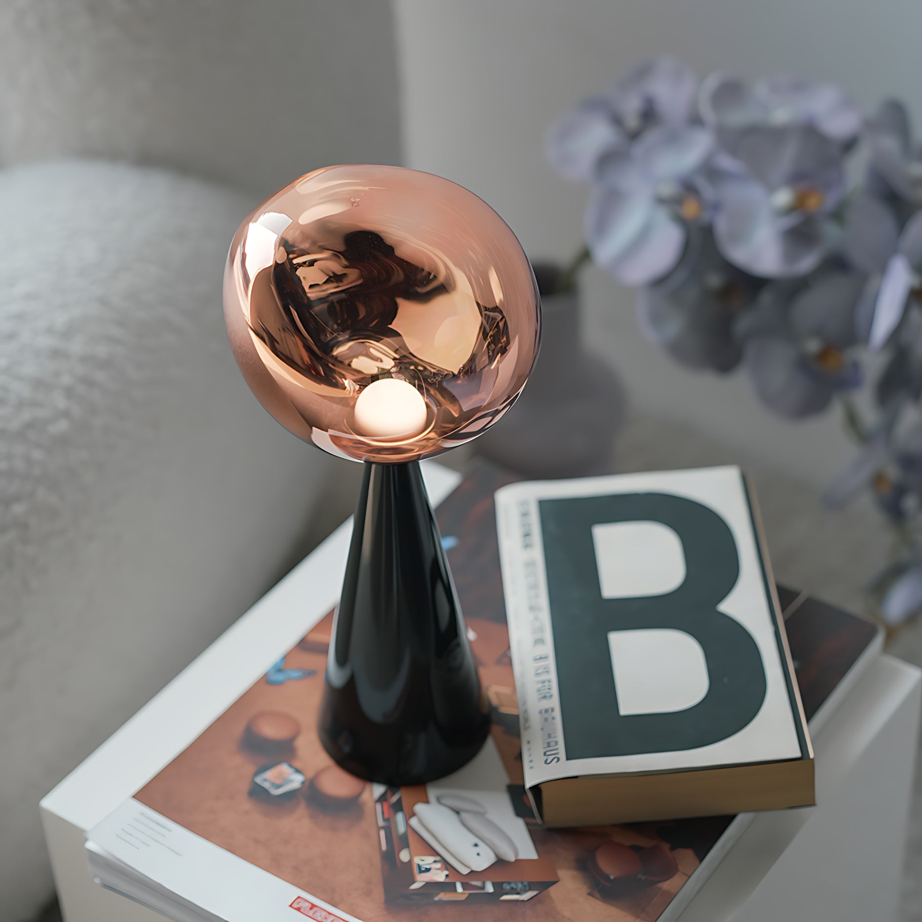 Melt Modern Metal Portable Table Light (Built-in Battery)