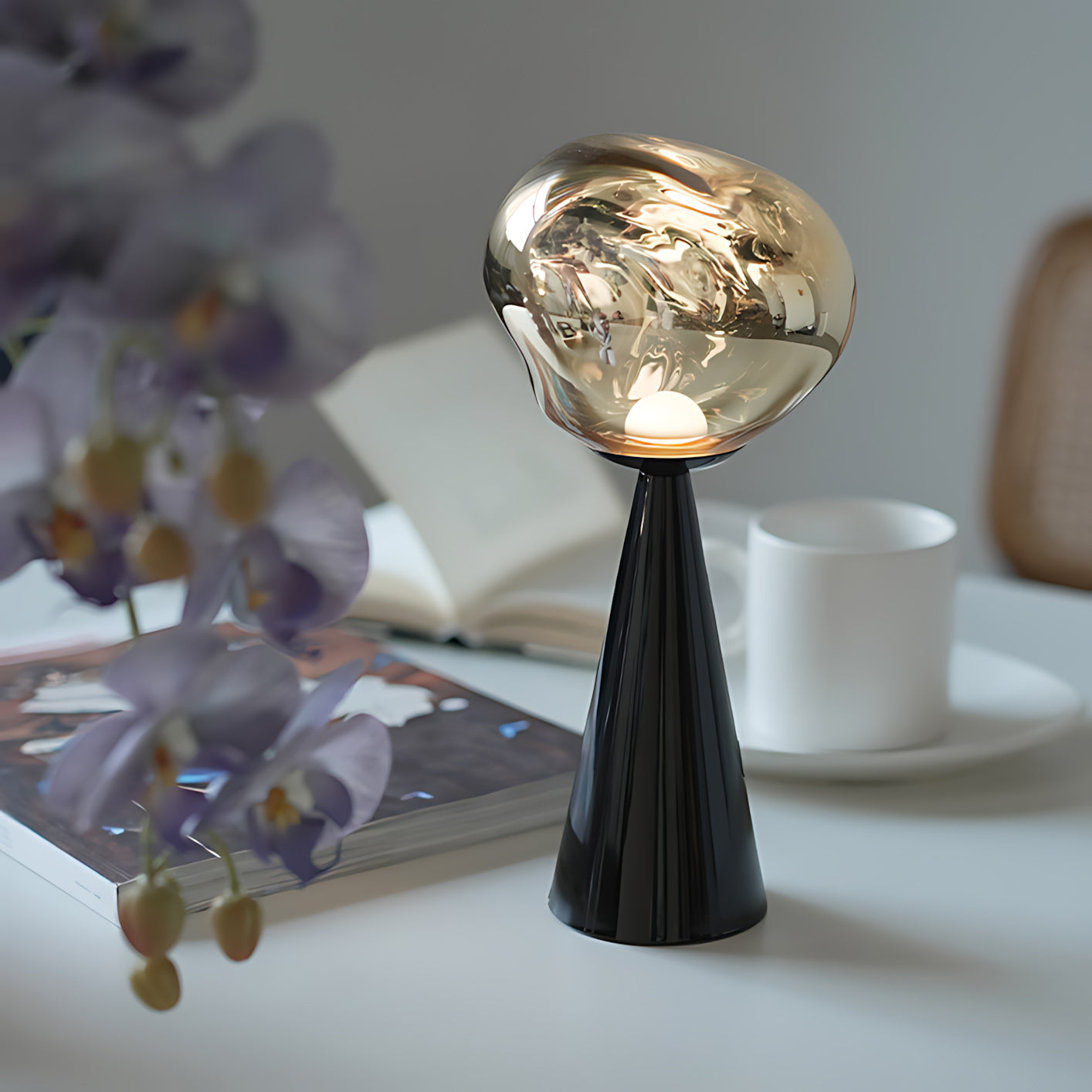 Melt Modern Metal Portable Table Light (Built-in Battery)