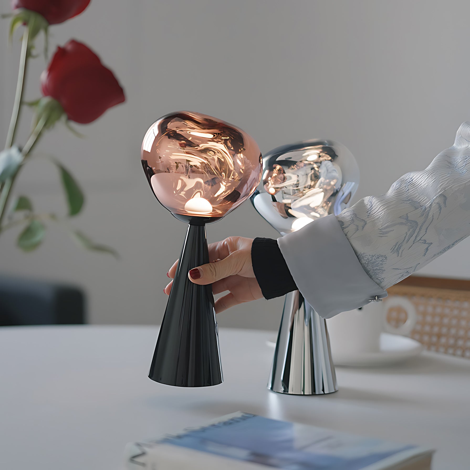 Melt Modern Metal Portable Table Light (Built-in Battery)