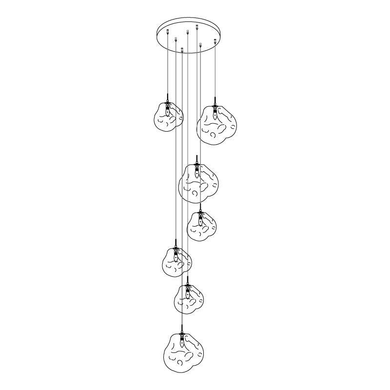 Multi Lava Round Pendant Lamp - Blowlighting