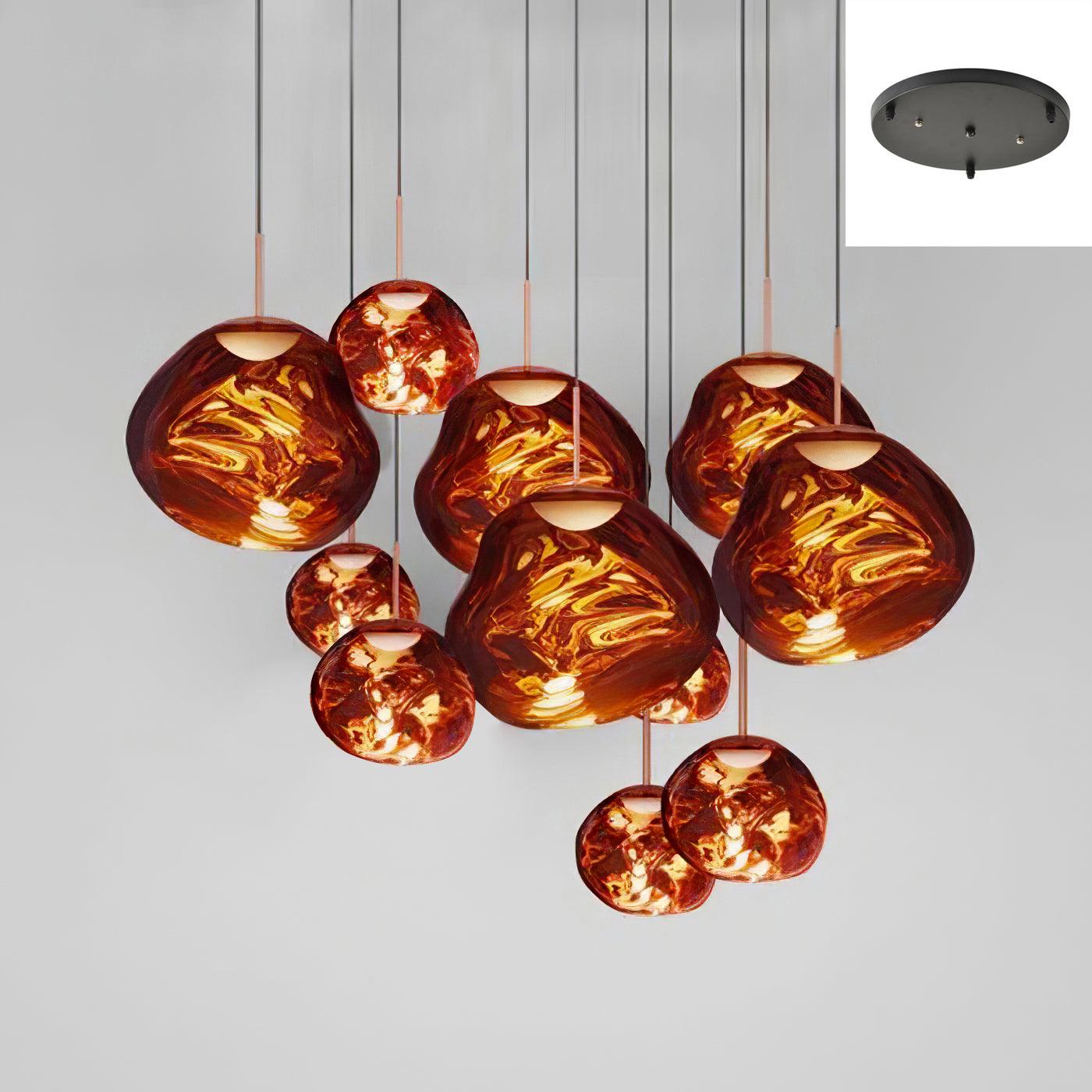 Multi Lava Round Pendant Lamp - Blowlighting