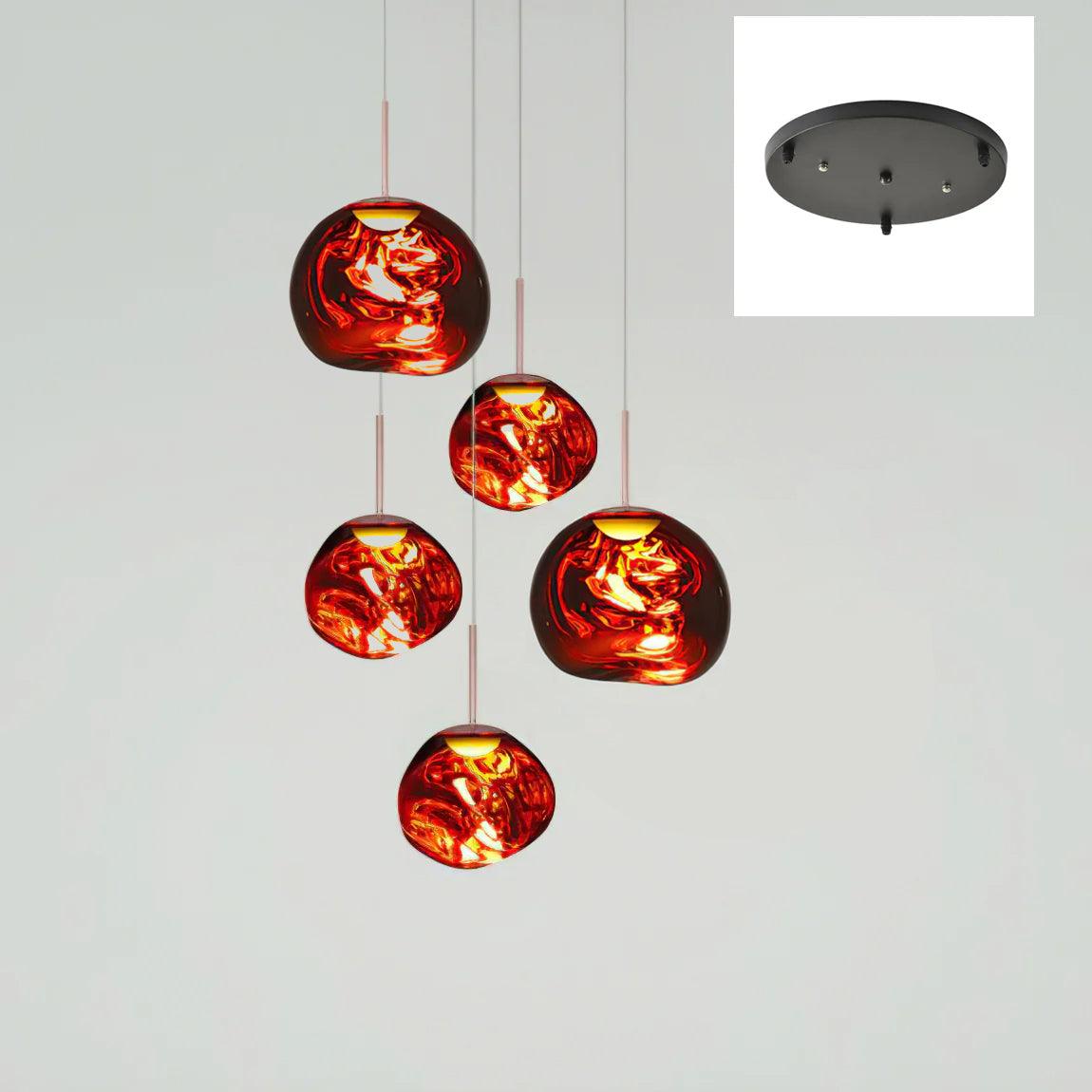Multi Lava Round Pendant Lamp - Blowlighting