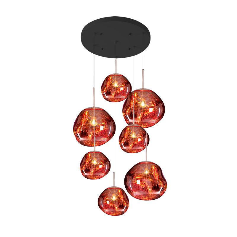 Multi Lava Round Pendant Lamp - Blowlighting