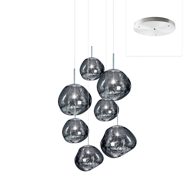 Multi Lava Round Pendant Lamp - Blowlighting