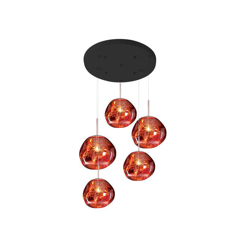 Multi Lava Round Pendant Lamp - Blowlighting