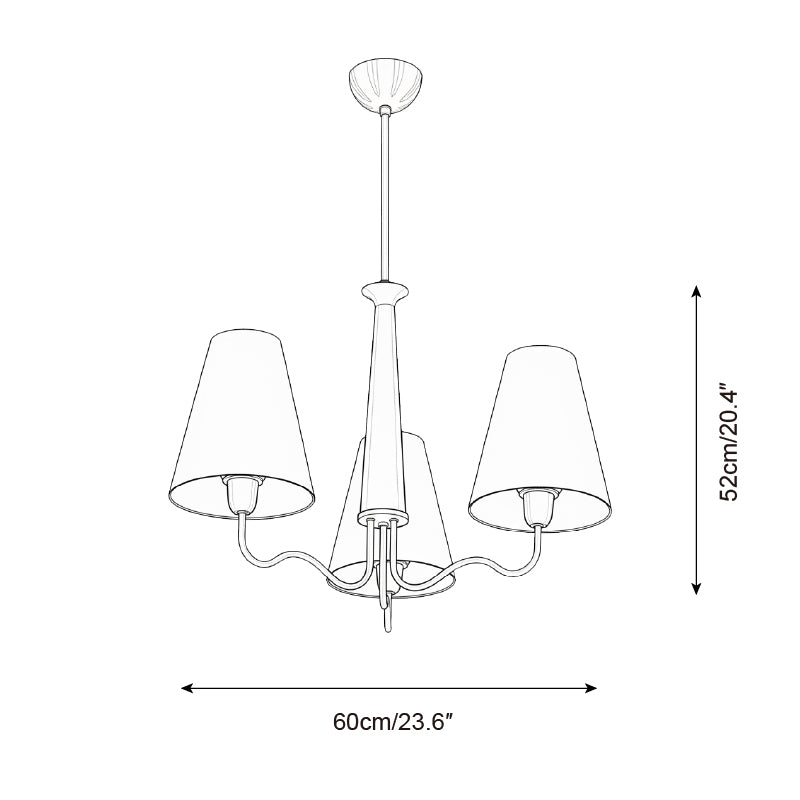 Cadence Elegant Fabric Chandelier