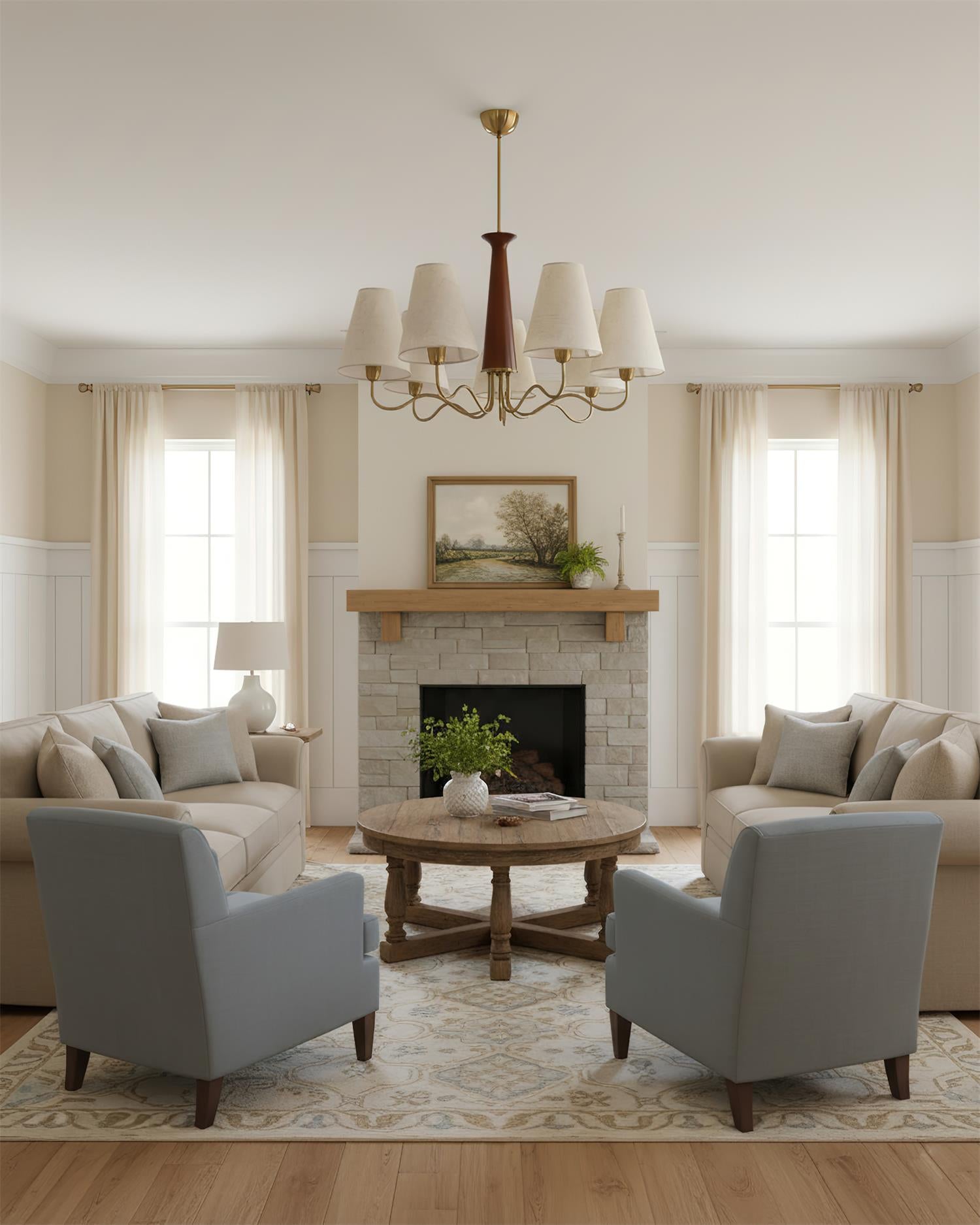 Cadence Elegant Fabric Chandelier