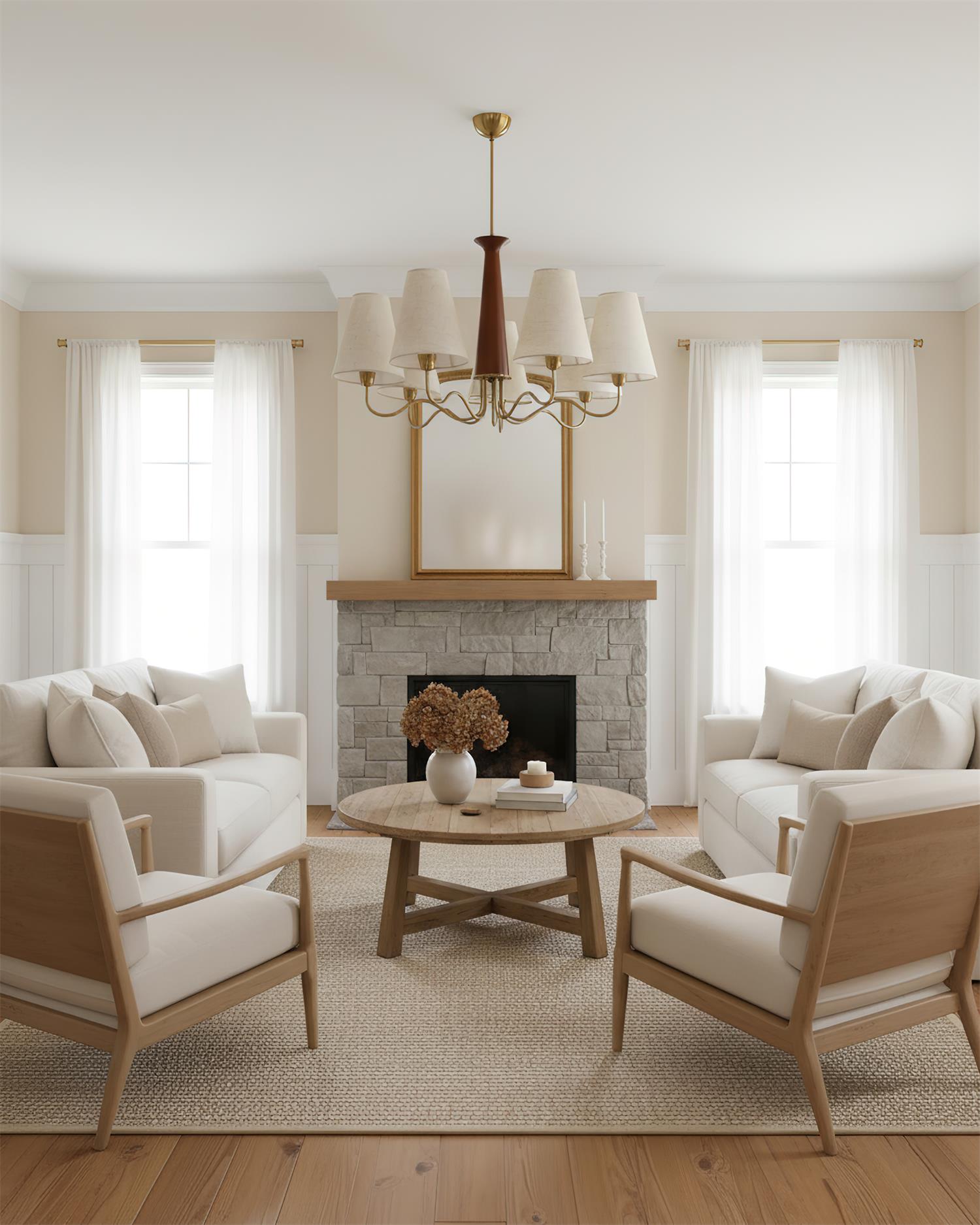 Cadence Elegant Fabric Chandelier