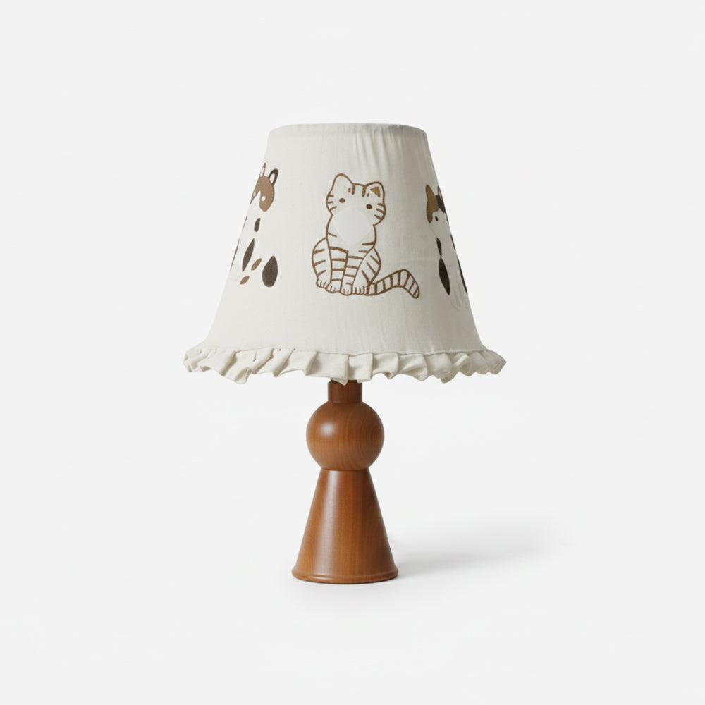 Meowla Natural Fabric Table Light