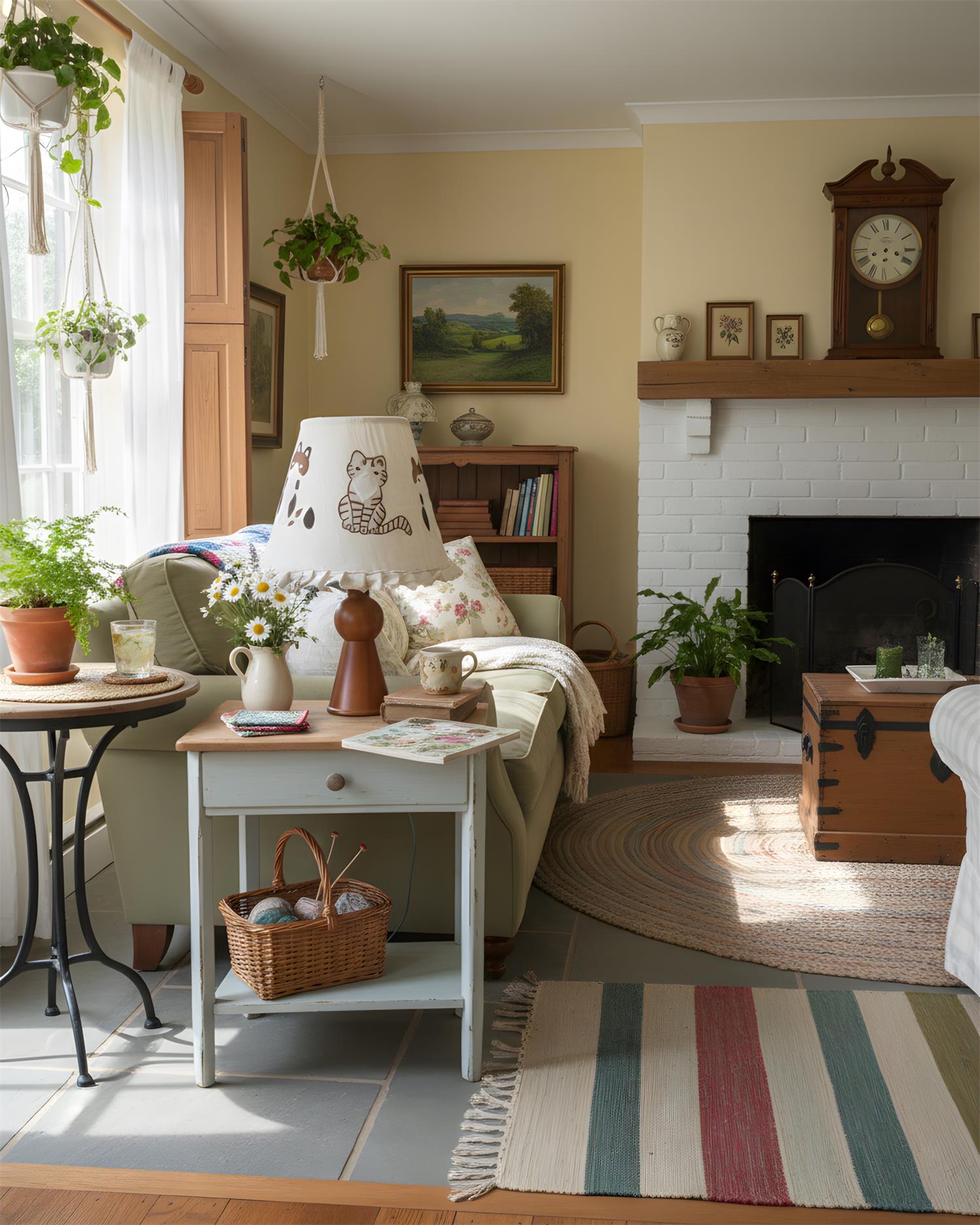 Meowla Natural Fabric Table Light