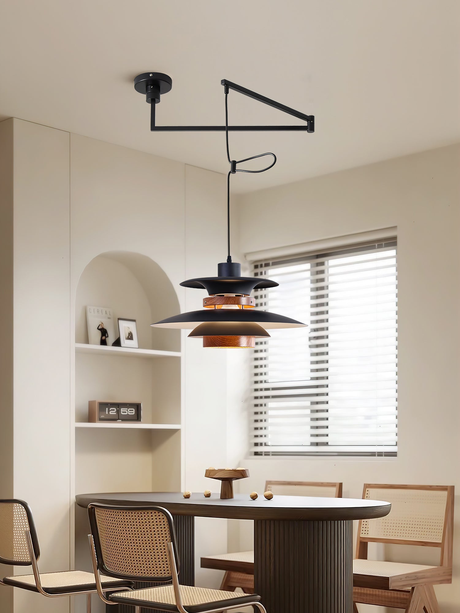 Mercero Swing Arm Pendant Lamp - Blowlighting