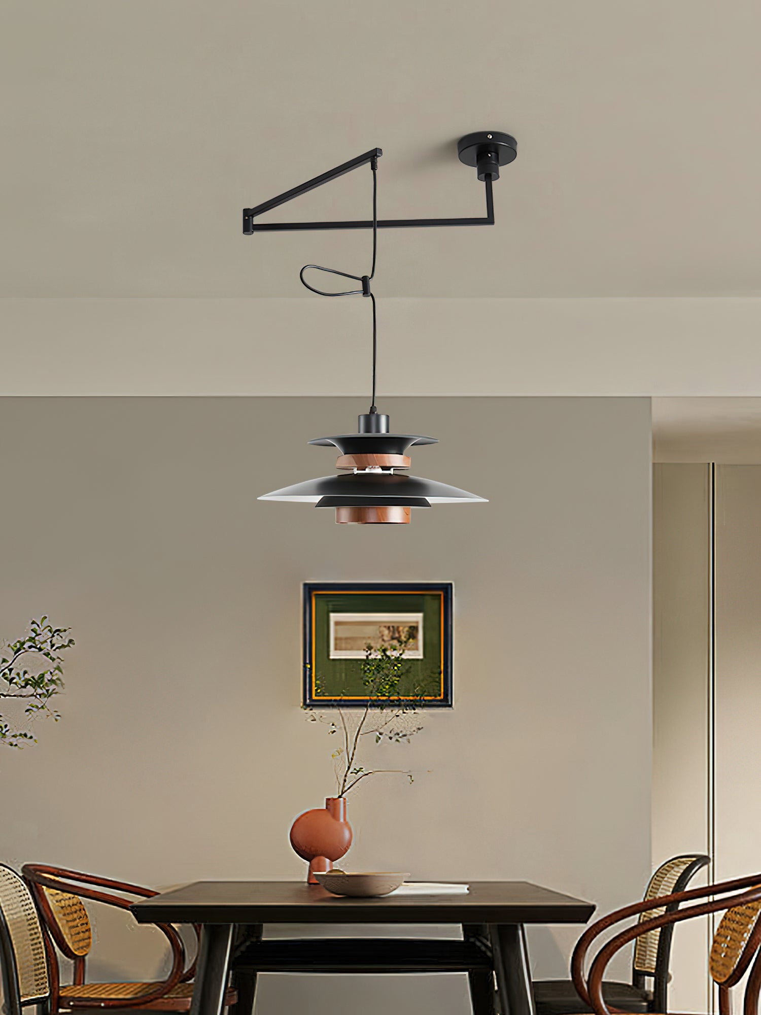 Mercero Swing Arm Pendant Lamp - Blowlighting