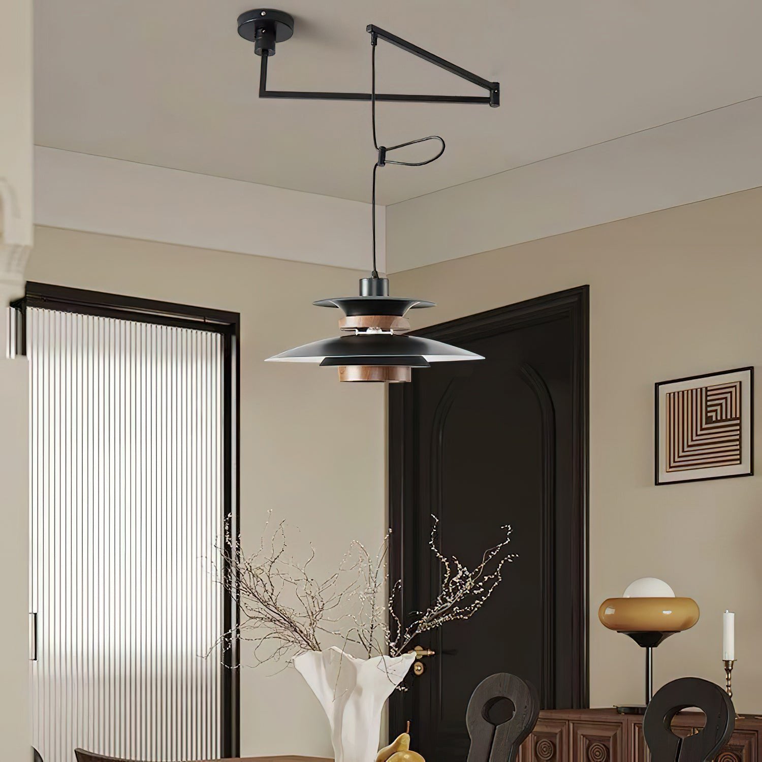 Mercero Swing Arm Pendant Lamp - Blowlighting