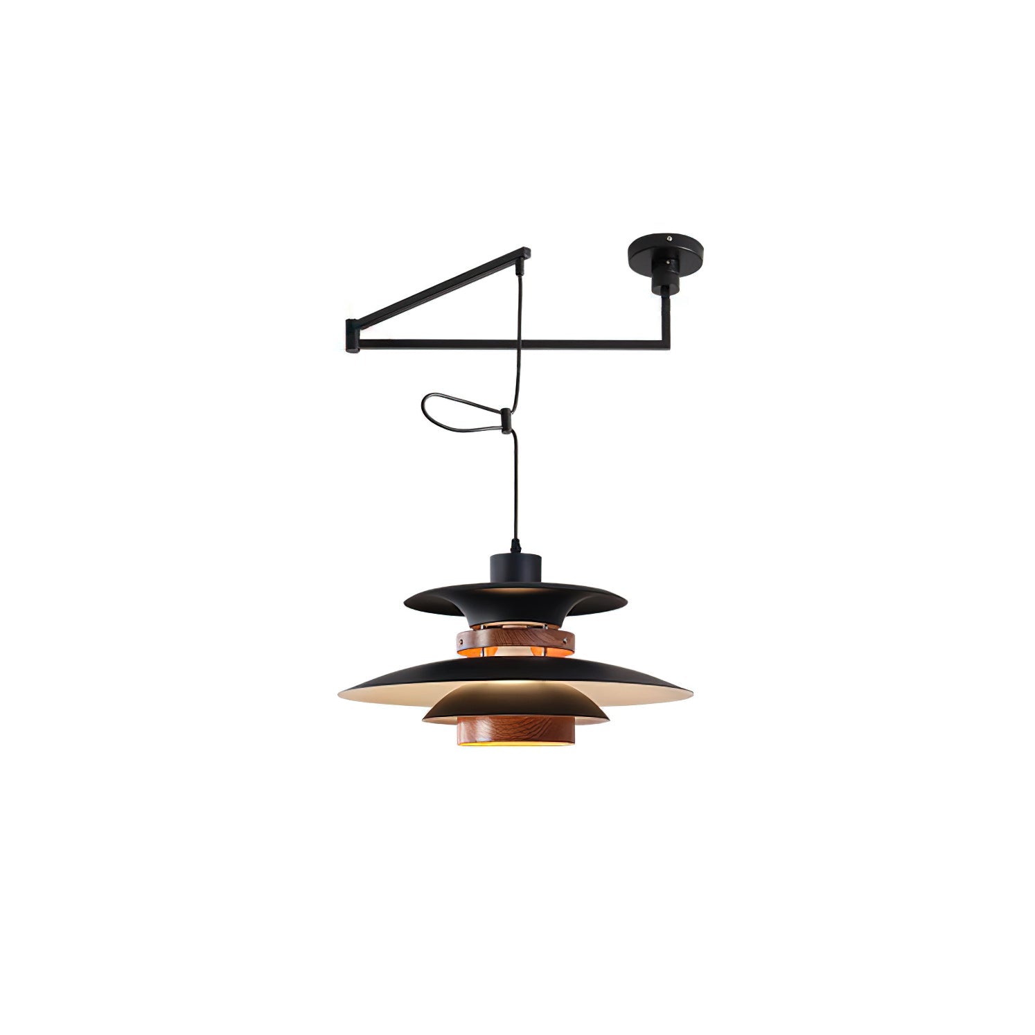 Mercero Swing Arm Pendant Lamp - Blowlighting