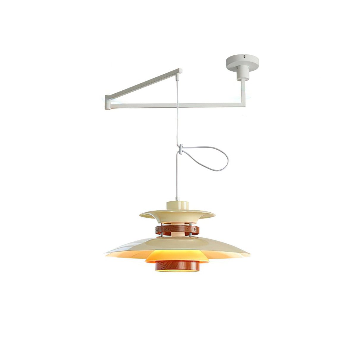 Mercero Swing Arm Pendant Lamp - Blowlighting