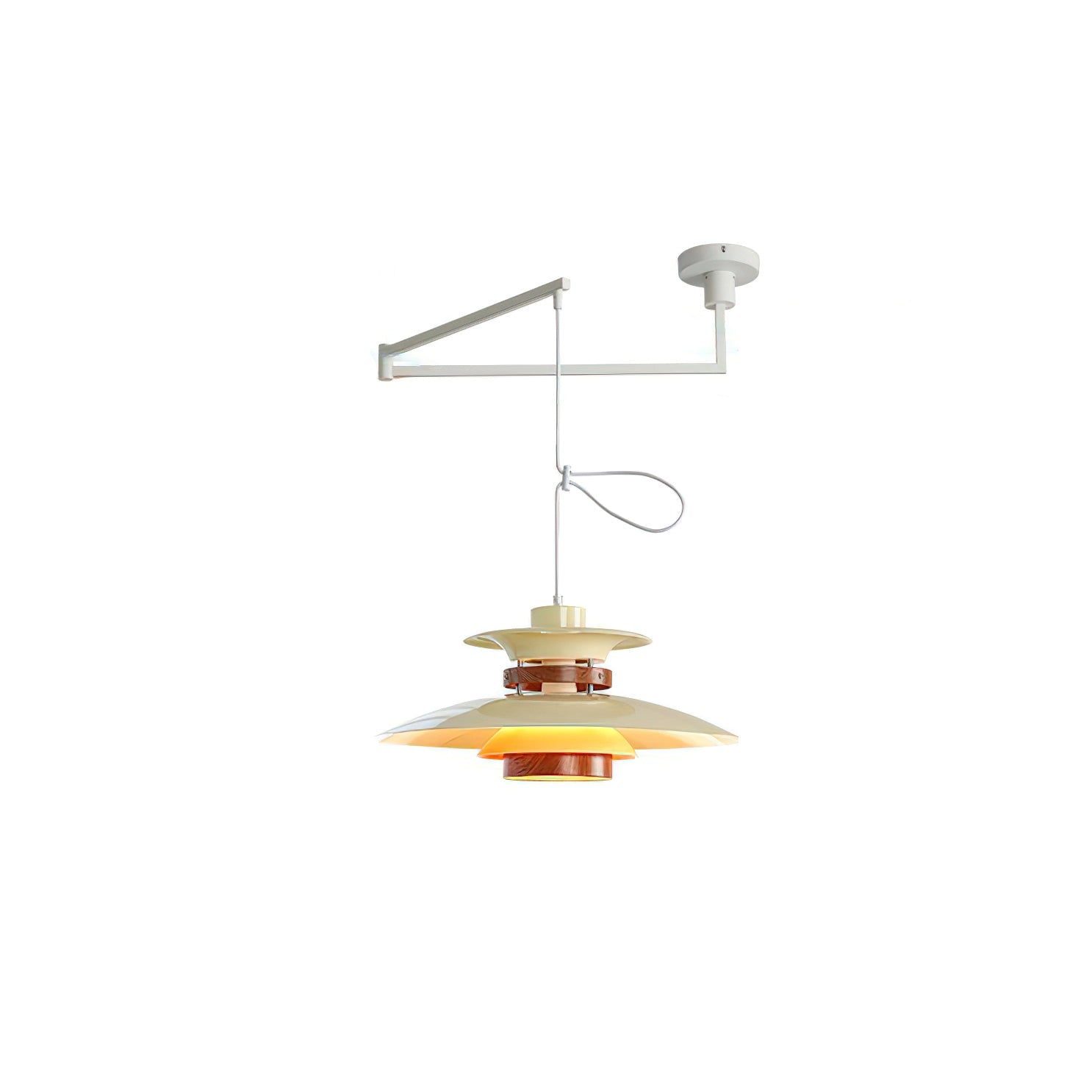 Mercero Swing Arm Pendant Lamp - Blowlighting